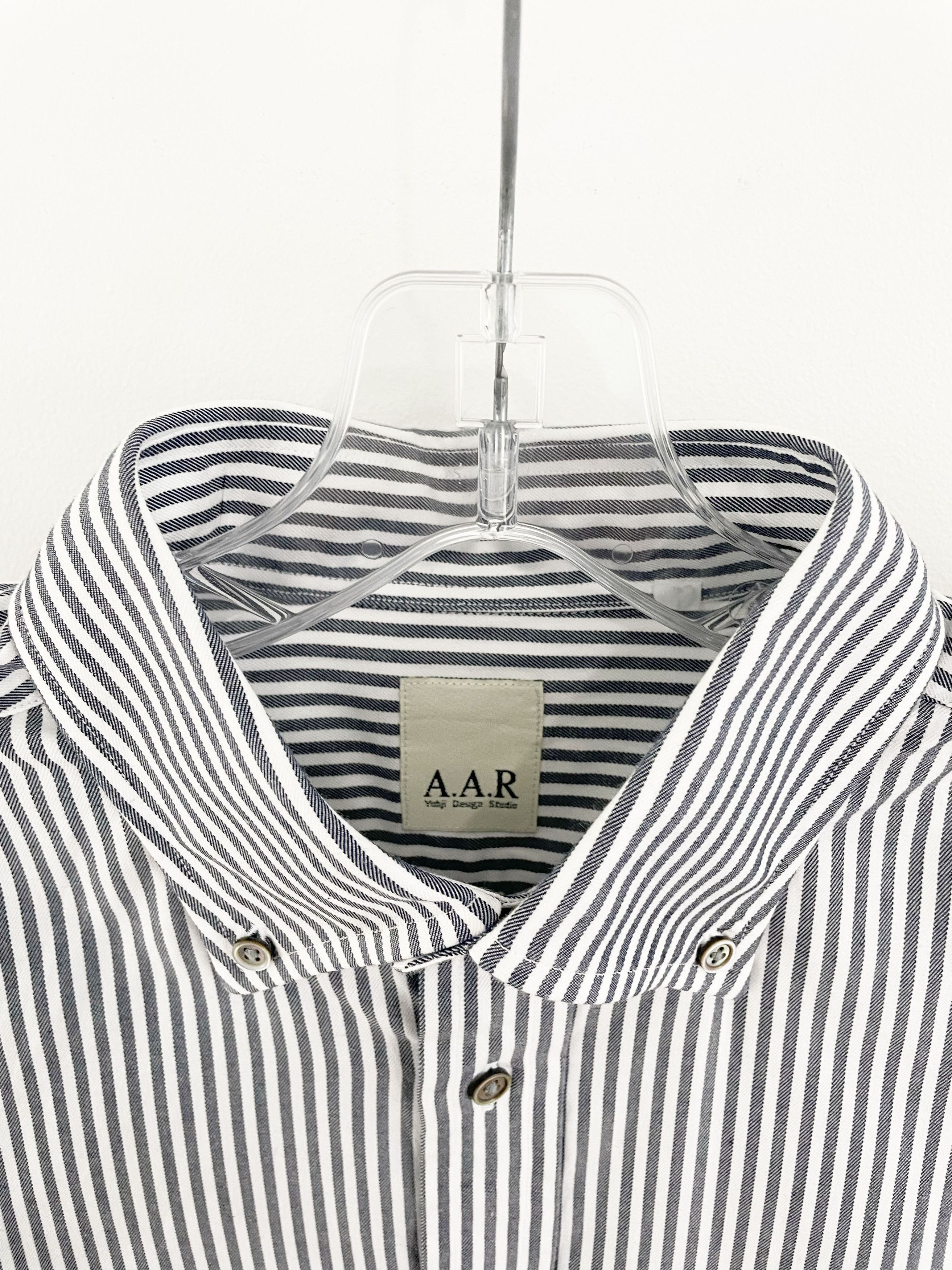 Yohji Yamamoto AAR Striped Shirt Size US L / EU 52-54 / 3 - 3 Thumbnail