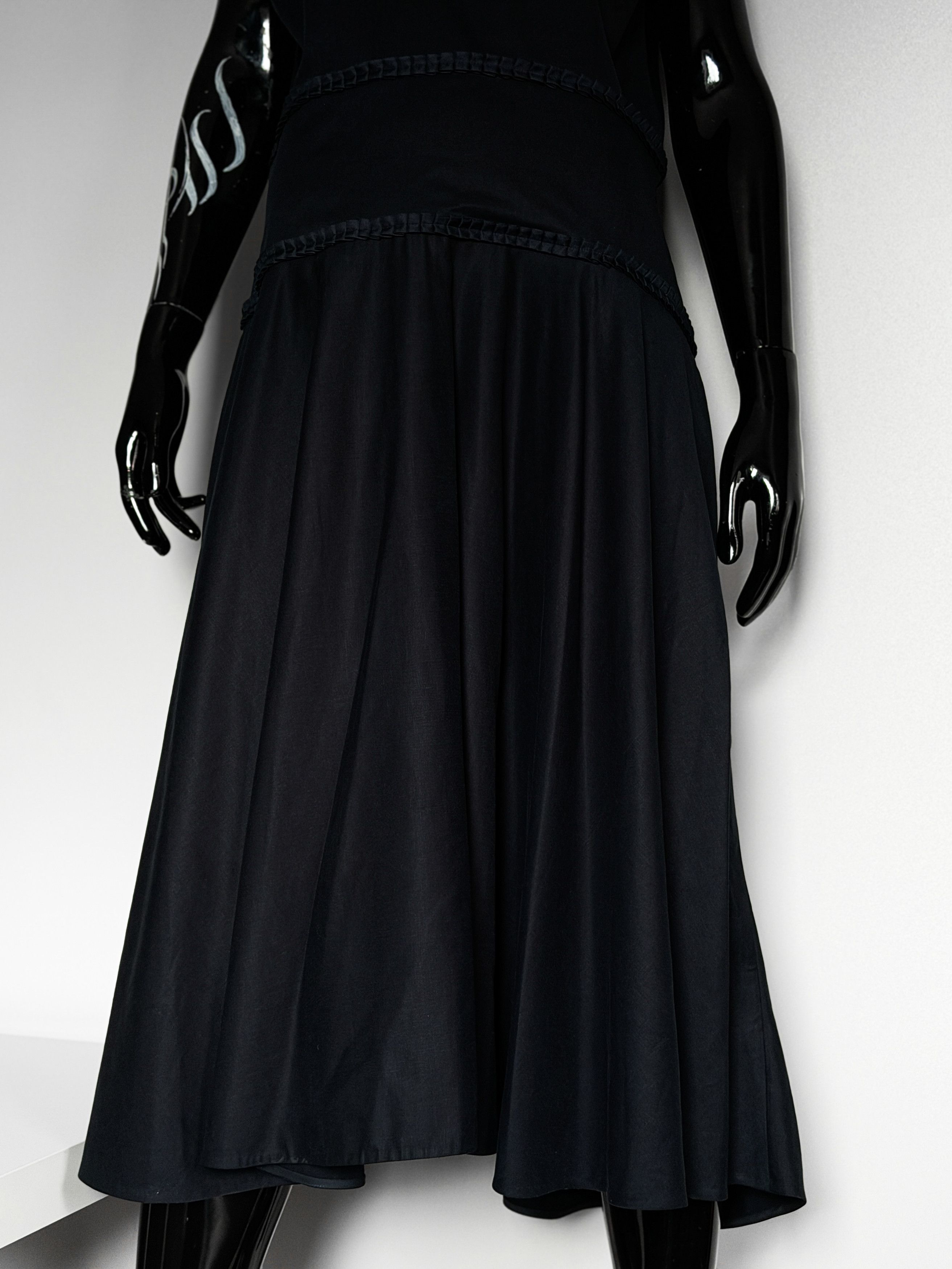 Other Varana London Luxury Navy Sleeveless Dress Cotton Lining Size L / US 10 / IT 46 - 8 Thumbnail