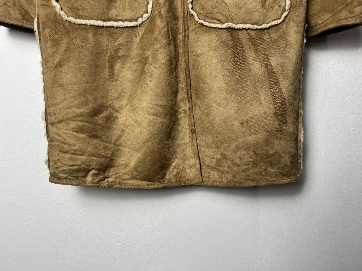 Vintage Faux Fur Shealing Whiskey Suade Jacket Size US M / EU 48-50 / 2 - 5 Thumbnail