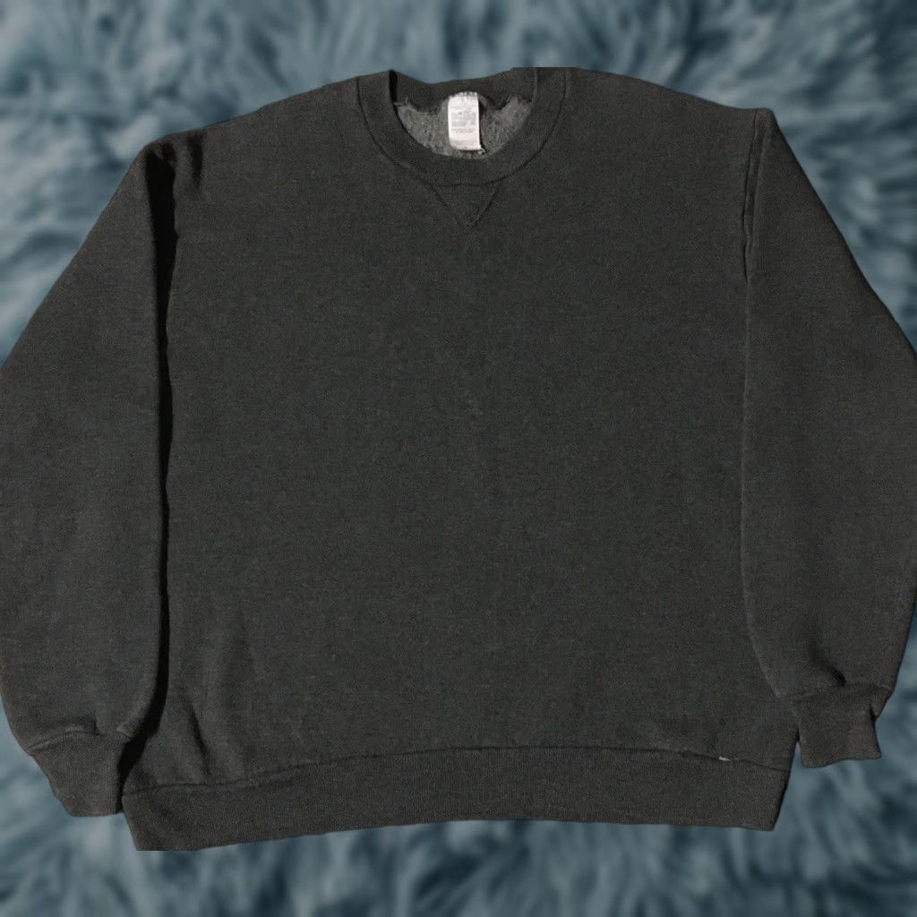 Russell Athletic VINTAGE Russell Athletic Hoodie M Gray 90s Faded Sweatshirt USA Track Biker Punk Skate Surf Mens Size US M / EU 48-50 / 2 - 1 Thumbnail