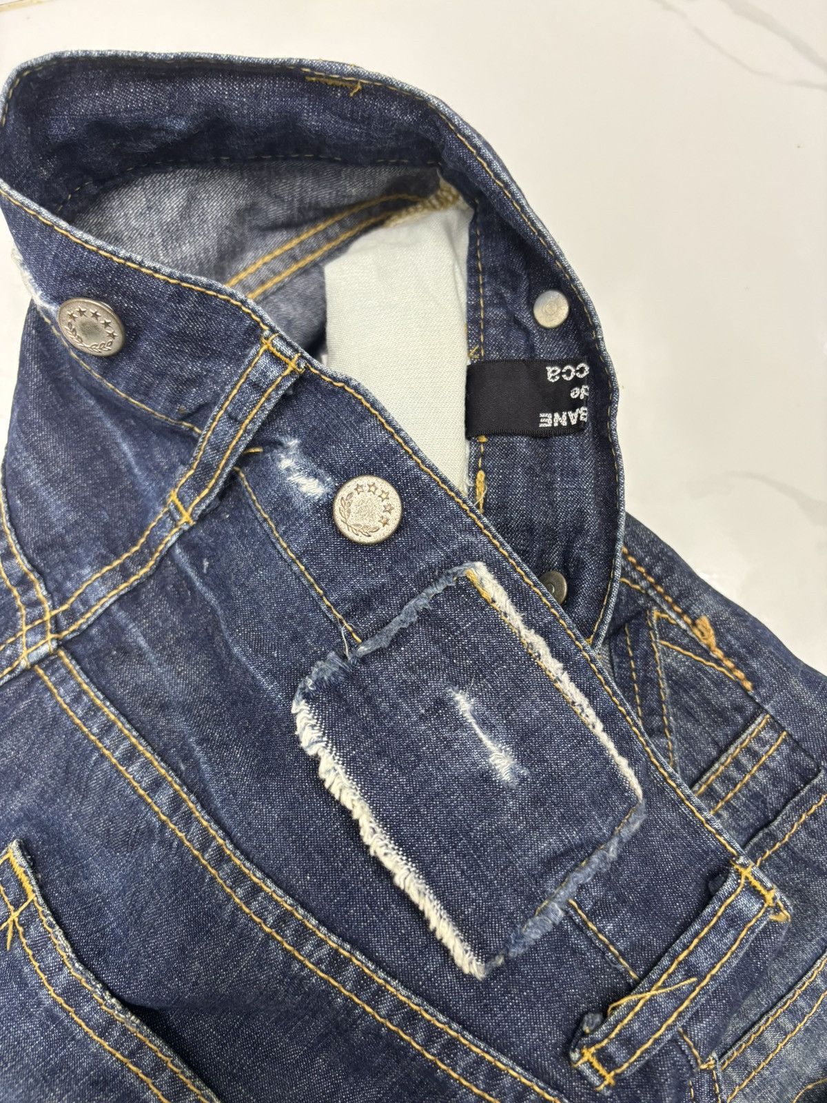 CABANE de ZUCCa CABANE DE ZUCCA KINKY PUNK STYLE DISTRESSED DENIM JEANS Size US 29 - 13 Thumbnail