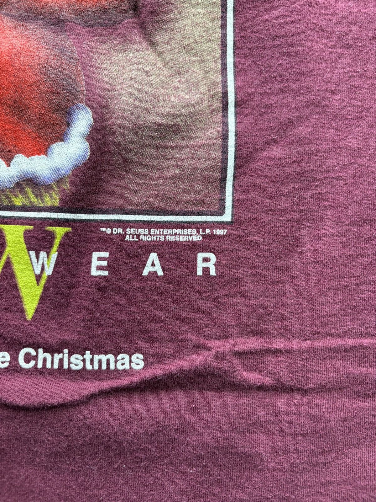 Vintage Vintage 90s Grinchwear Graphic Tee Dr Seuss Size US XL / EU 56 / 4 - 3 Thumbnail