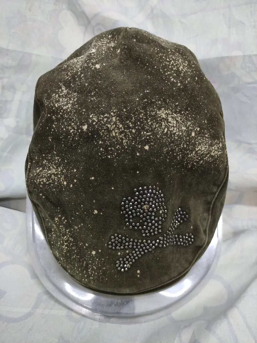 Japanese Brand SKULLS ACID WASH STYLE BARETTA CAP Size ONE SIZE - 6 Thumbnail