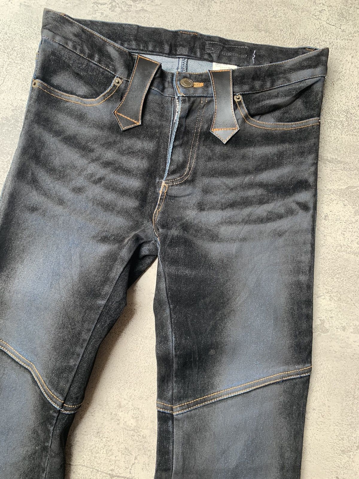 Japanese Brand vertgarments velvet lace up flare jeans Size US 27 - 3 Thumbnail