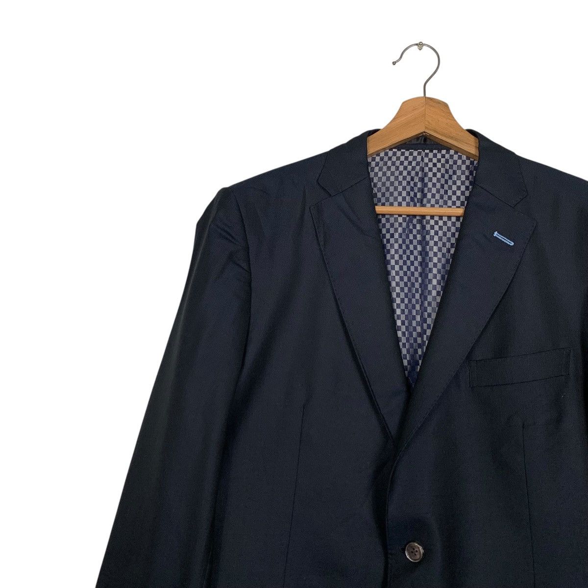 Japanese Brand DUE MISURA Wool Silk Blazer Jacket #2748-C124 Size US M / EU 48-50 / 2 - 3 Thumbnail