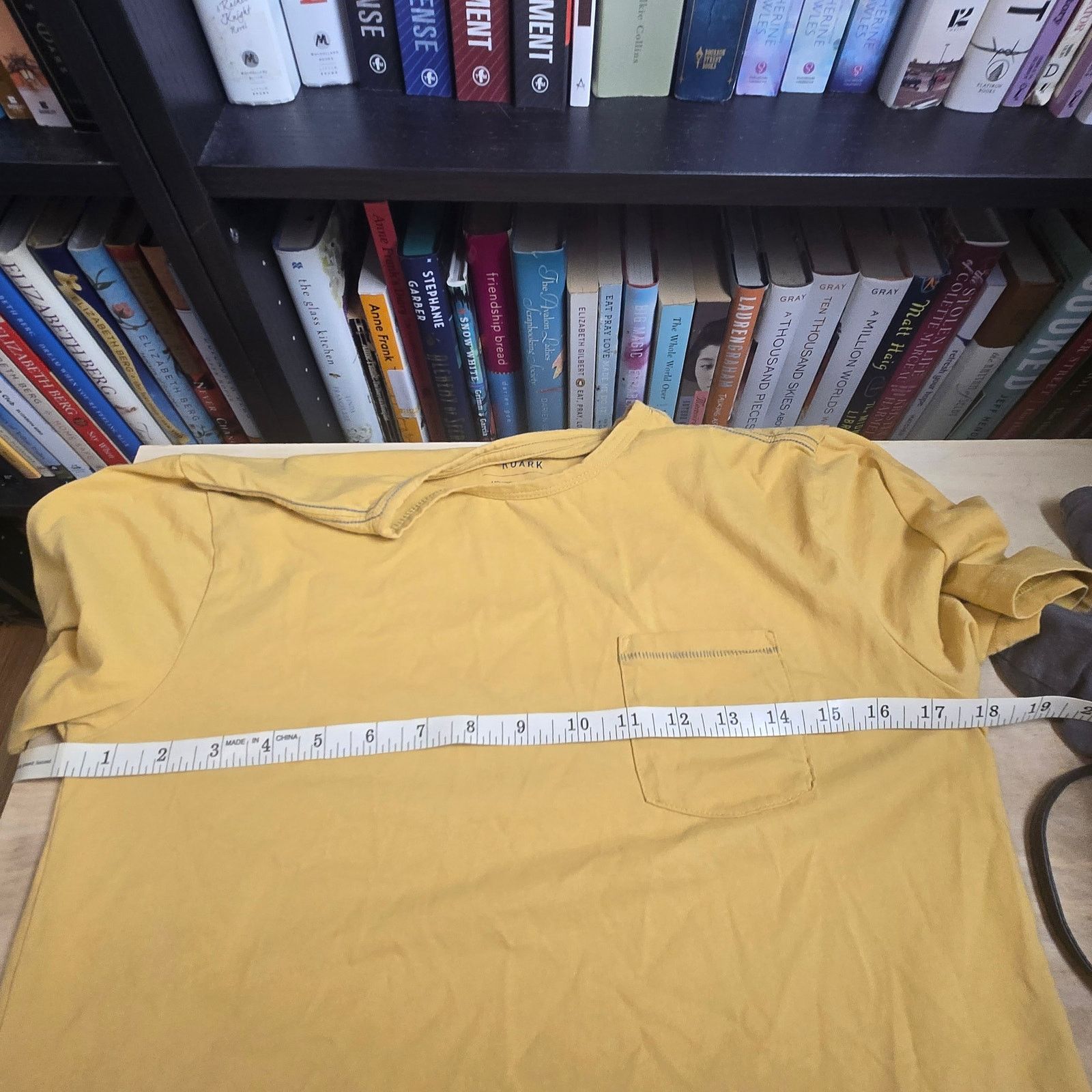 Roark Roark Lightweight pocket tee Organic XS Mustard yellow Size US XS / EU 42 / 0 - 8 Thumbnail