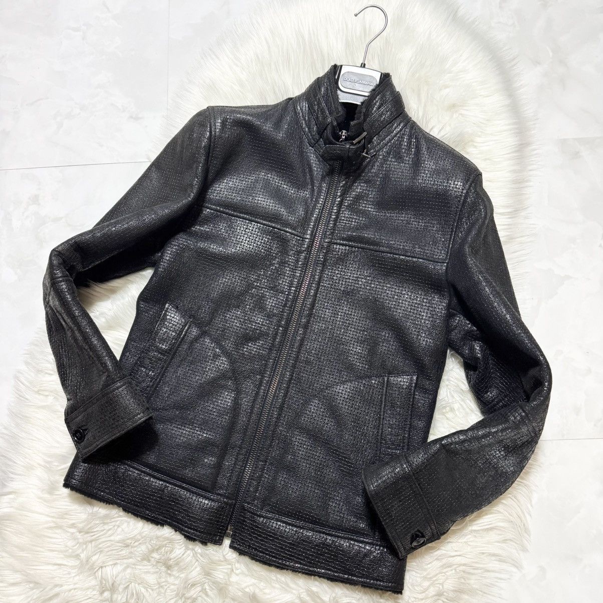 Dolce & Gabbana Authentic, Dolce & Gabbana Leather Jacket with Boa Size US S / EU 44-46 / 1 - 10 Thumbnail