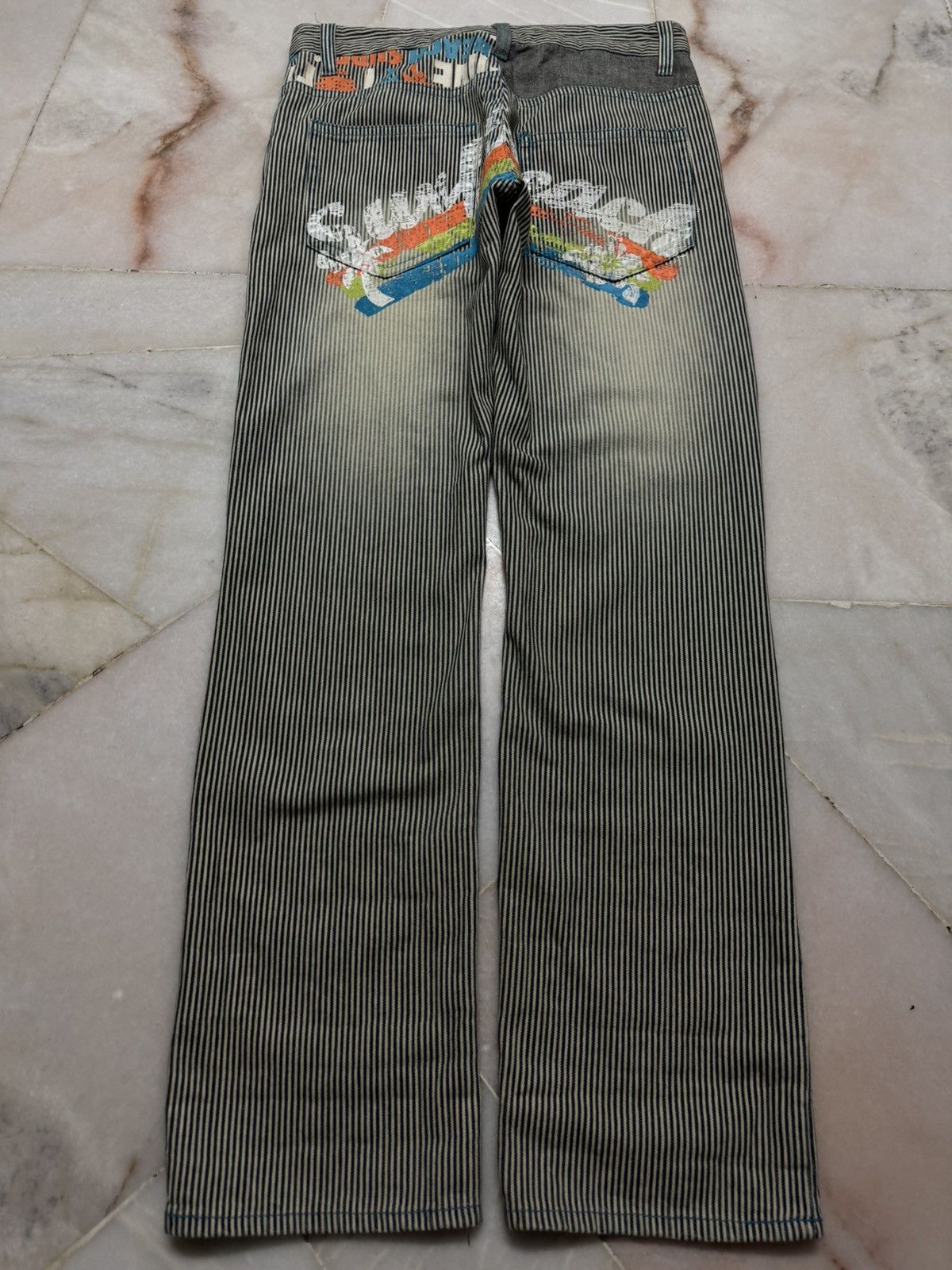 Hysteric Glamour 💥Insane 90s Clone Devgru Mudwash Faded Hickory Surf Jean Size US 32 / EU 48 - 17 Thumbnail