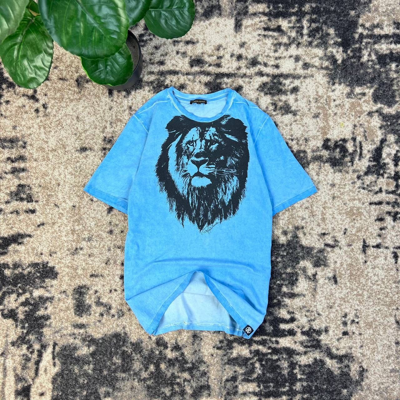 Roberto Cavalli Roberto Cavalli Luxury Lion Big Logo T-Shirt 1TS13 Size US S / EU 44-46 / 1 - 1 Thumbnail