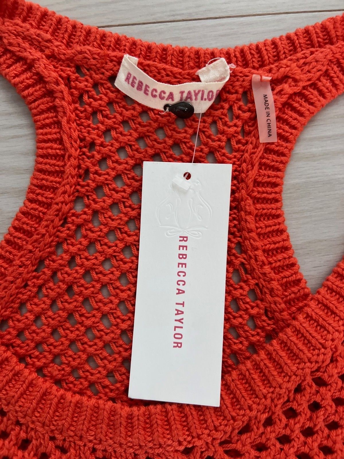 Rebecca Taylor Rebecca Taylor Scoop Neck Sleeveless Crop Top Orange ( L ) Size L / US 10 / IT 46 - 5 Thumbnail