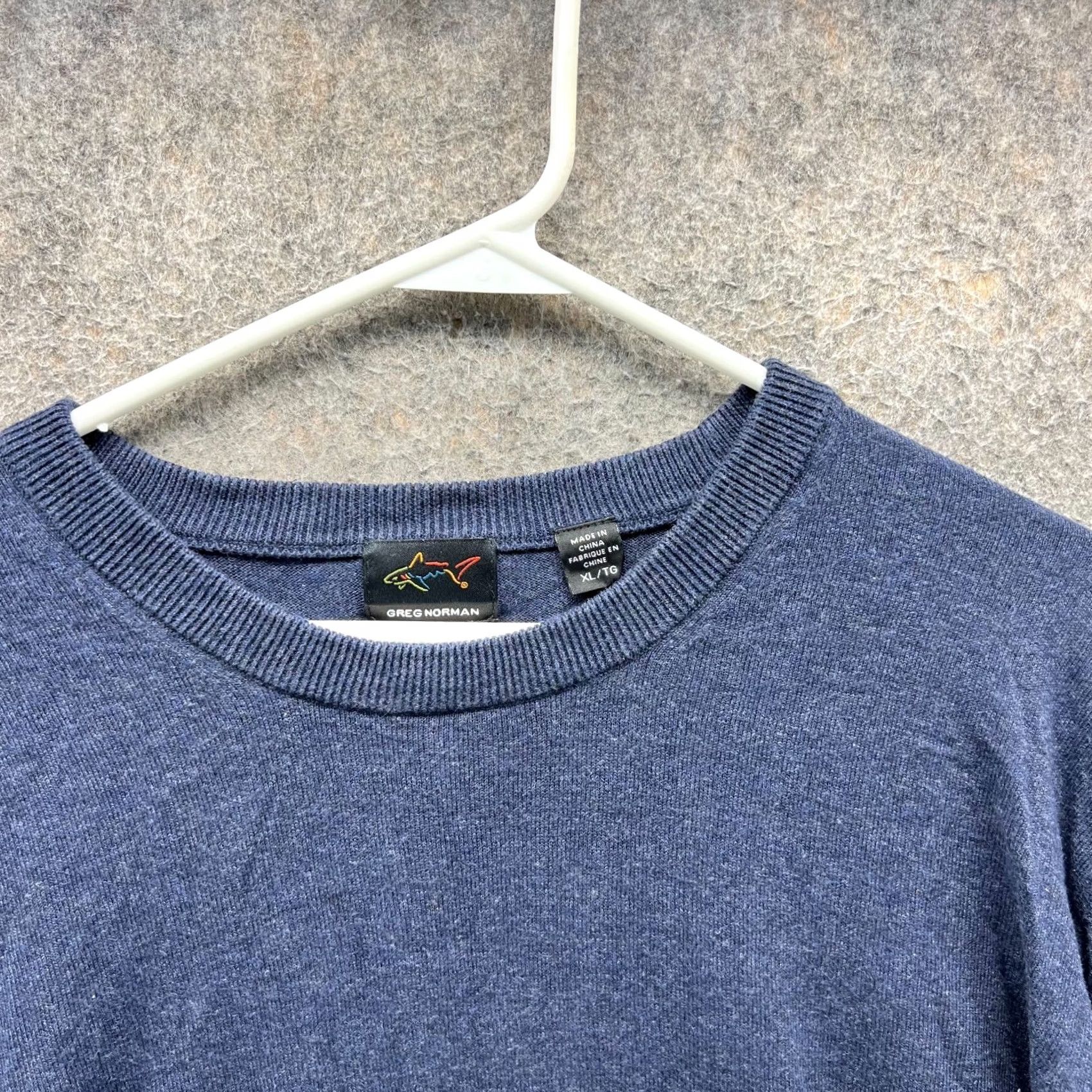 Vintage VINTAGE Greg Norman Sweatshirt Mens XL Navy Blue Long Sleeve Pullover Golf Lightweight Cotton Knit Logo Pushes All Seasons Size US XL / EU 56 / 4 - 5 Thumbnail