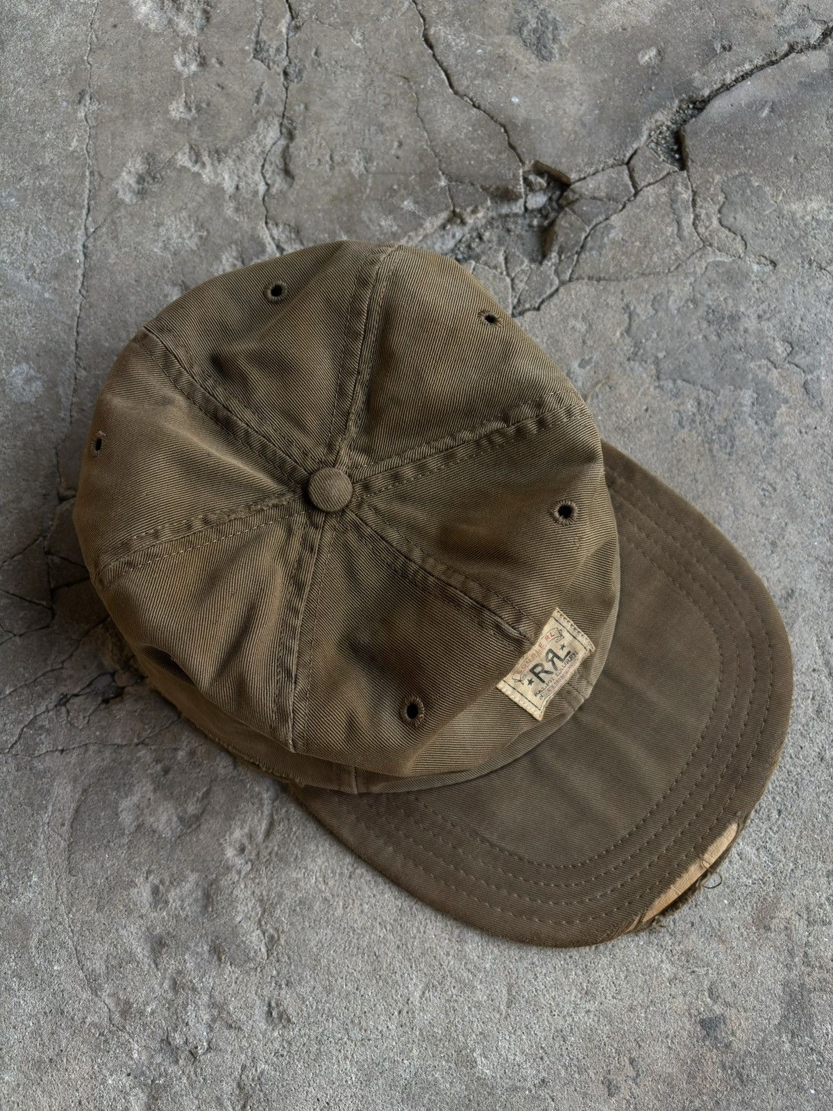 RRL Ralph Lauren Distressed!!! VTG Double RL Ralph Lauren Hat Size ONE SIZE - 3 Thumbnail