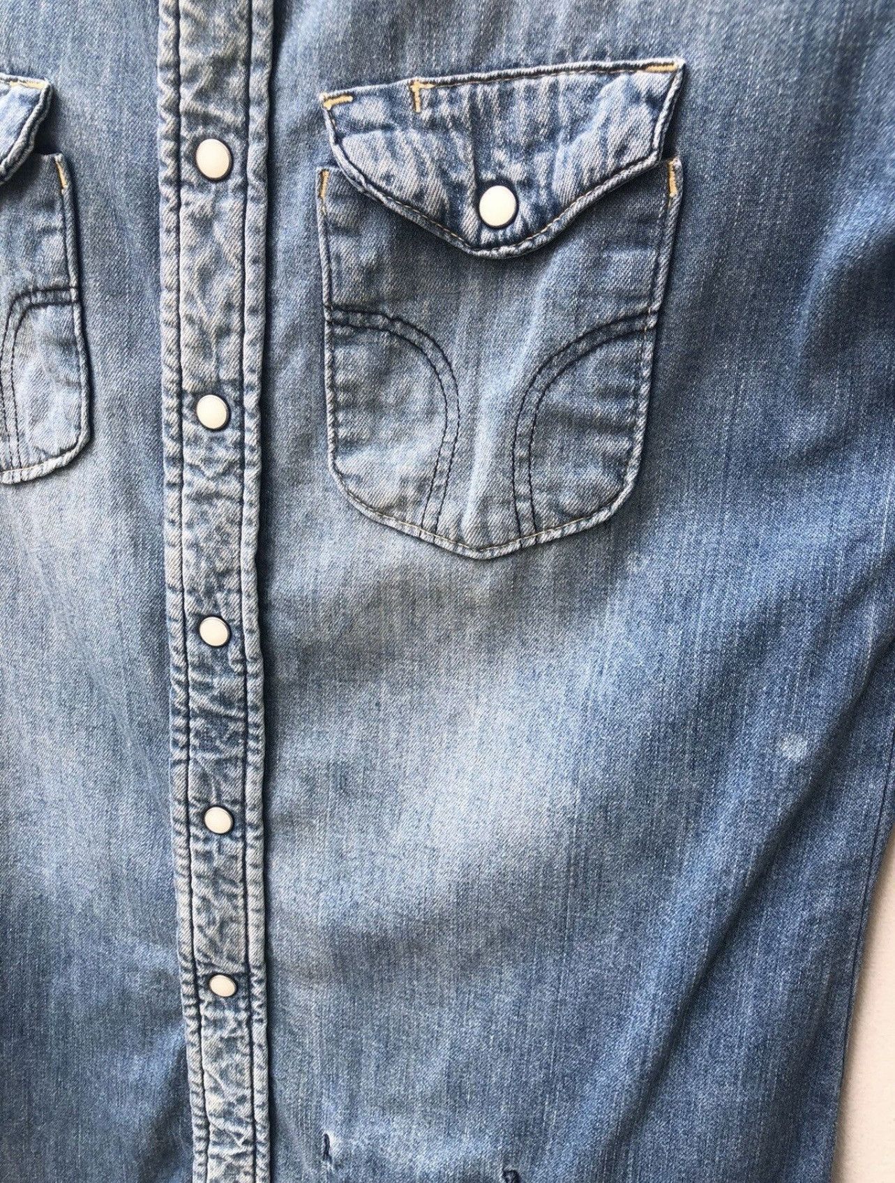 Blue Blue Japan Vintage Blue Blue Japan Mud Wash Denim Western Shirt Size US S / EU 44-46 / 1 - 14 Thumbnail