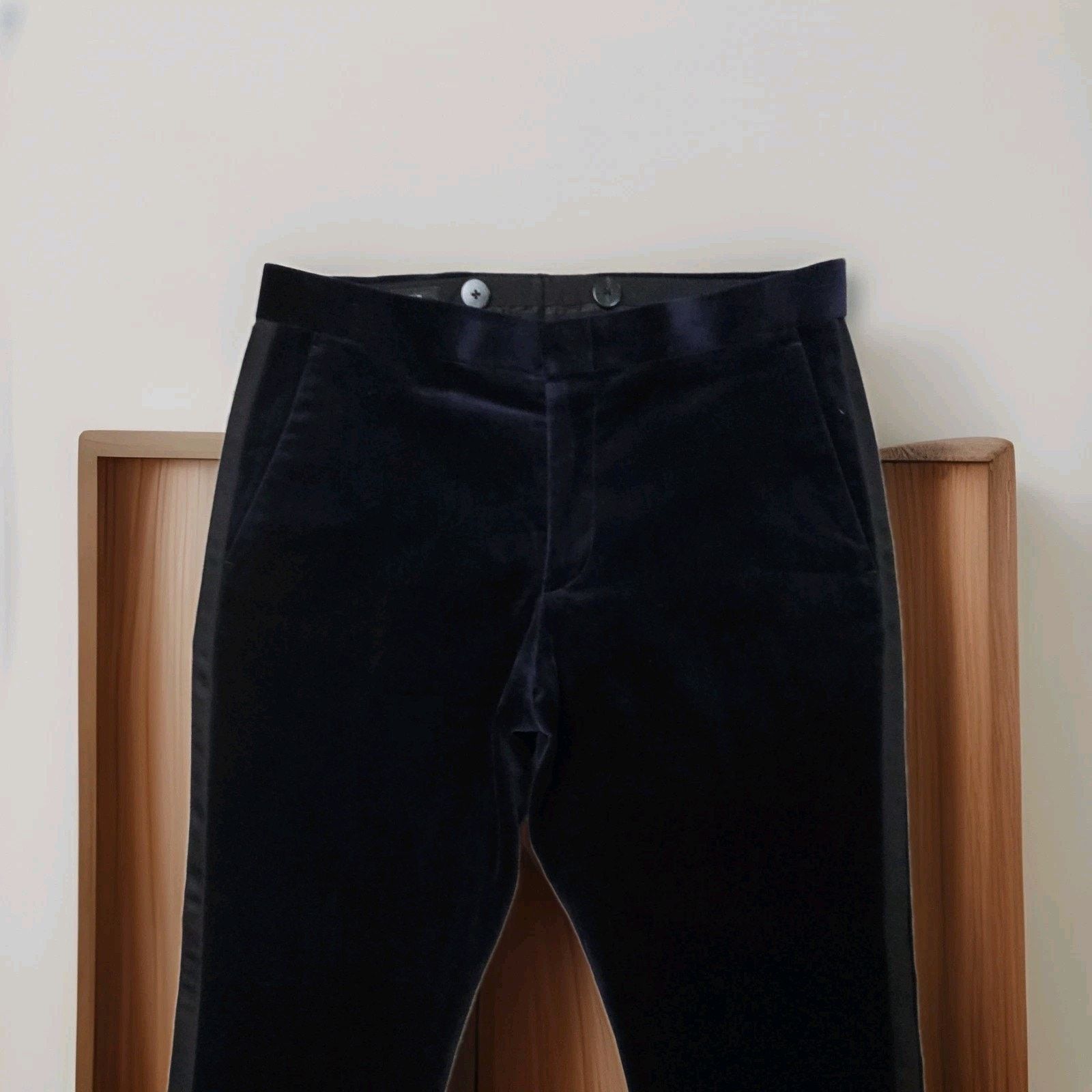 J.Crew J. Crew Ludlow Slim-Fit Tuxedo Corduroy Cupro Pants 31x31 Size US 31 - 6 Thumbnail