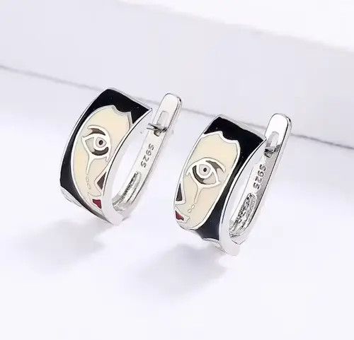 Vintage Earrings with Horror Face Crying Size ONE SIZE - 3 Thumbnail