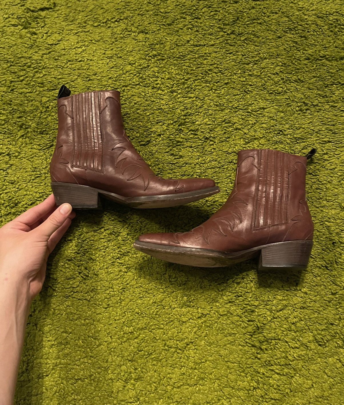 Sartore Sartore Paris western cowboy style real leather boots Size US 7 / IT 37 - 3 Thumbnail