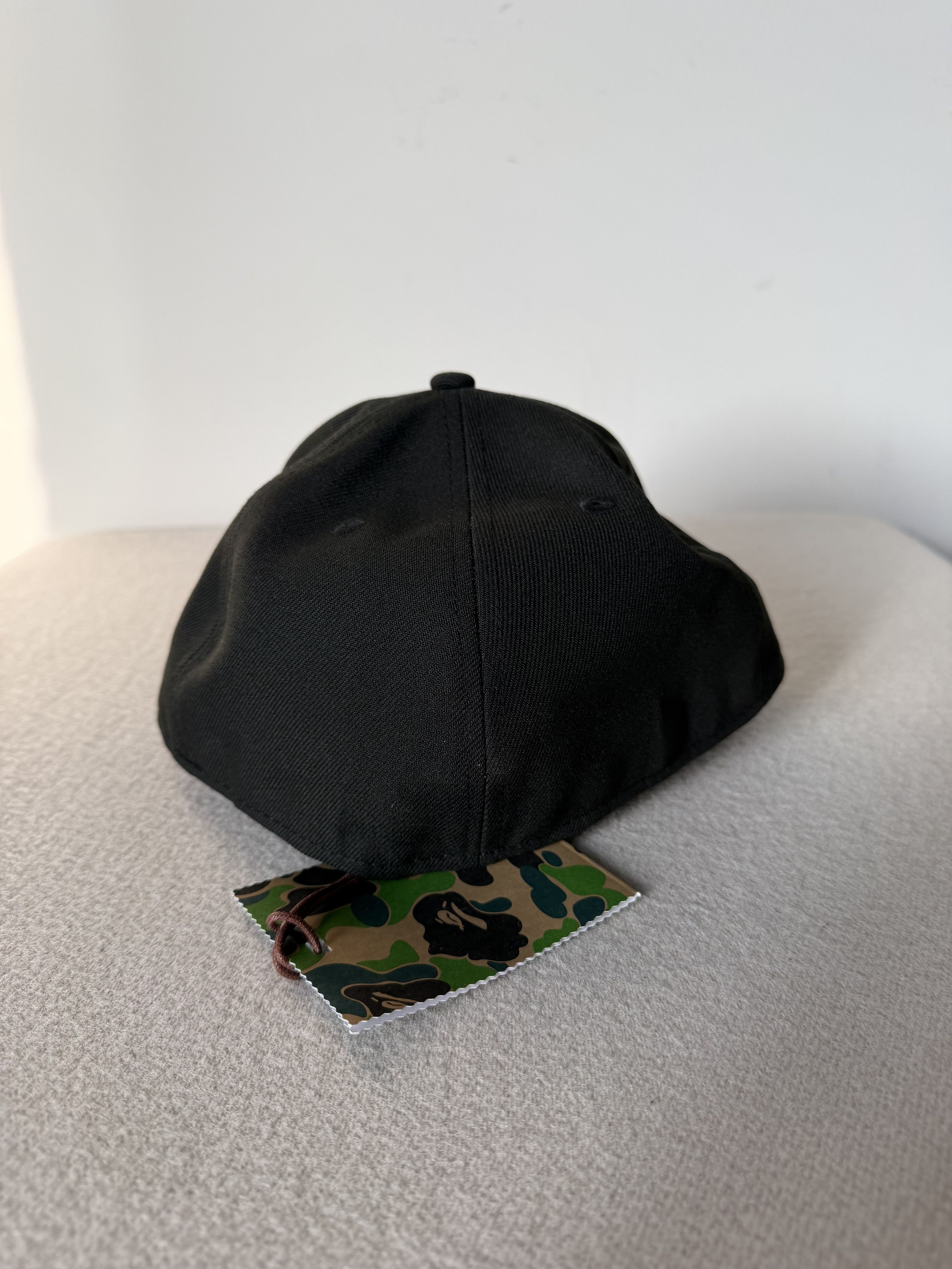 Bape 7 3/4 Bape New Era 59FIFTY Low Profile Fitted Hat in Black Size ONE SIZE - 5 Thumbnail