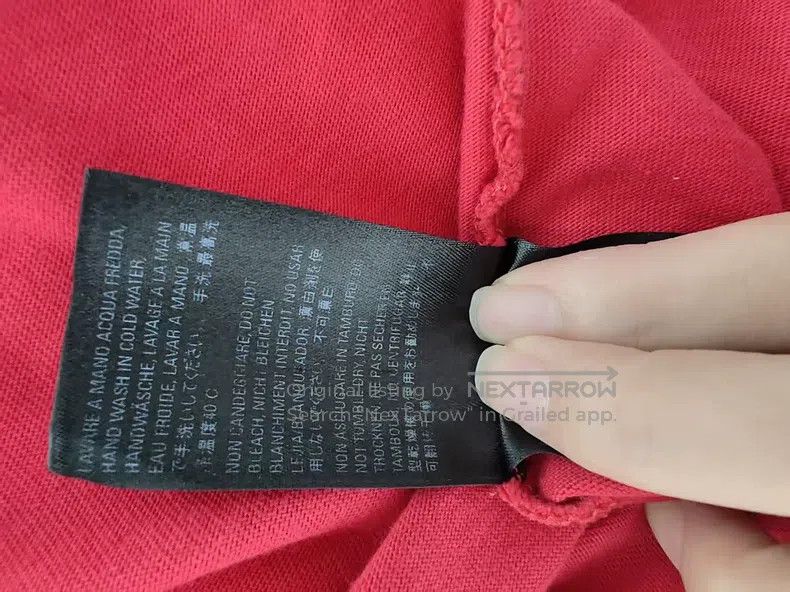 Balenciaga Balenciaga Red Crown Wheat Pattern Logo Short Sleeve, Size Size US XS / EU 42 / 0 - 5 Thumbnail