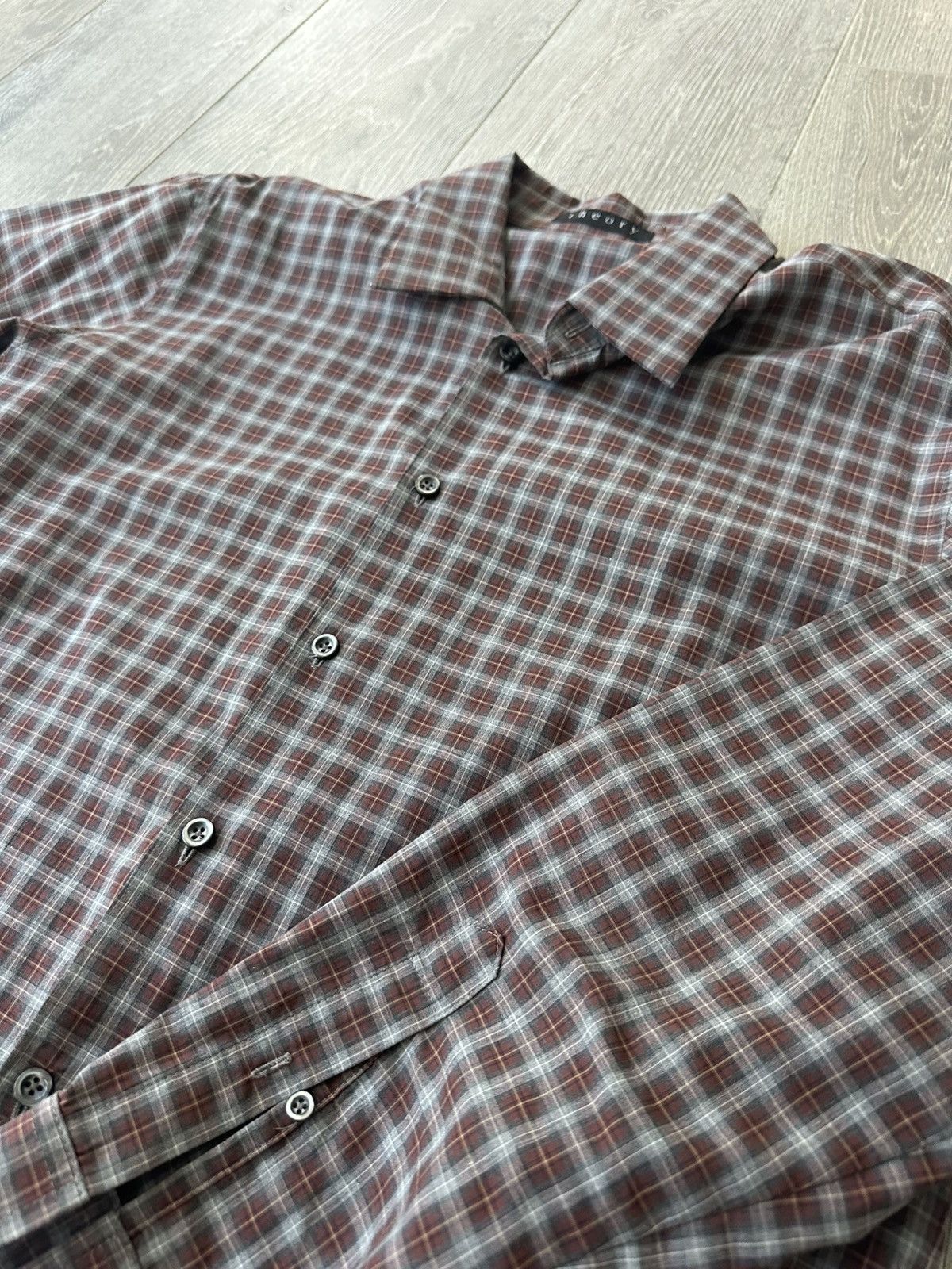 Theory RED PLAID THEORY DRESS SHIRT Size US L / EU 52-54 / 3 - 4 Thumbnail