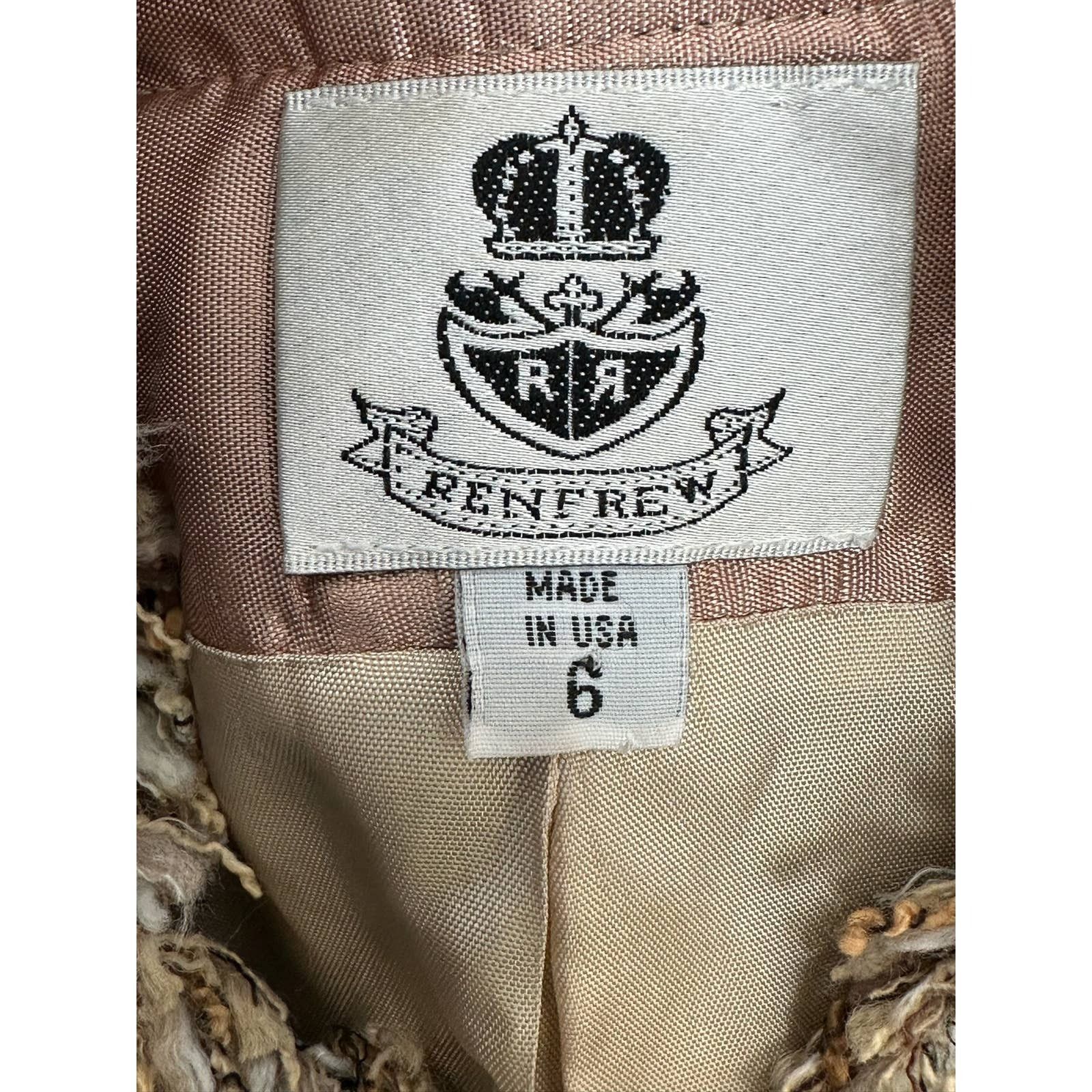 Holt Renfrew Renfrew brown woven fringe zippered jacket blazer size 6 Size M / US 6-8 / IT 42-44 - 5 Thumbnail