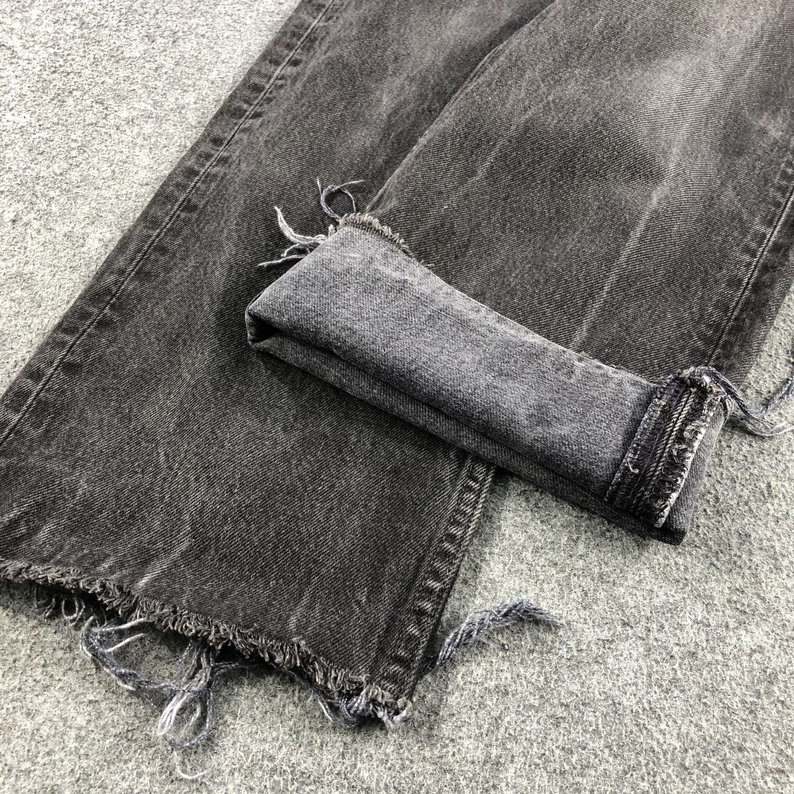 Levi's 90s Vintage Ripped Levis 501 Earth Tone Jeans-J1565 Size US 33 - 7 Thumbnail