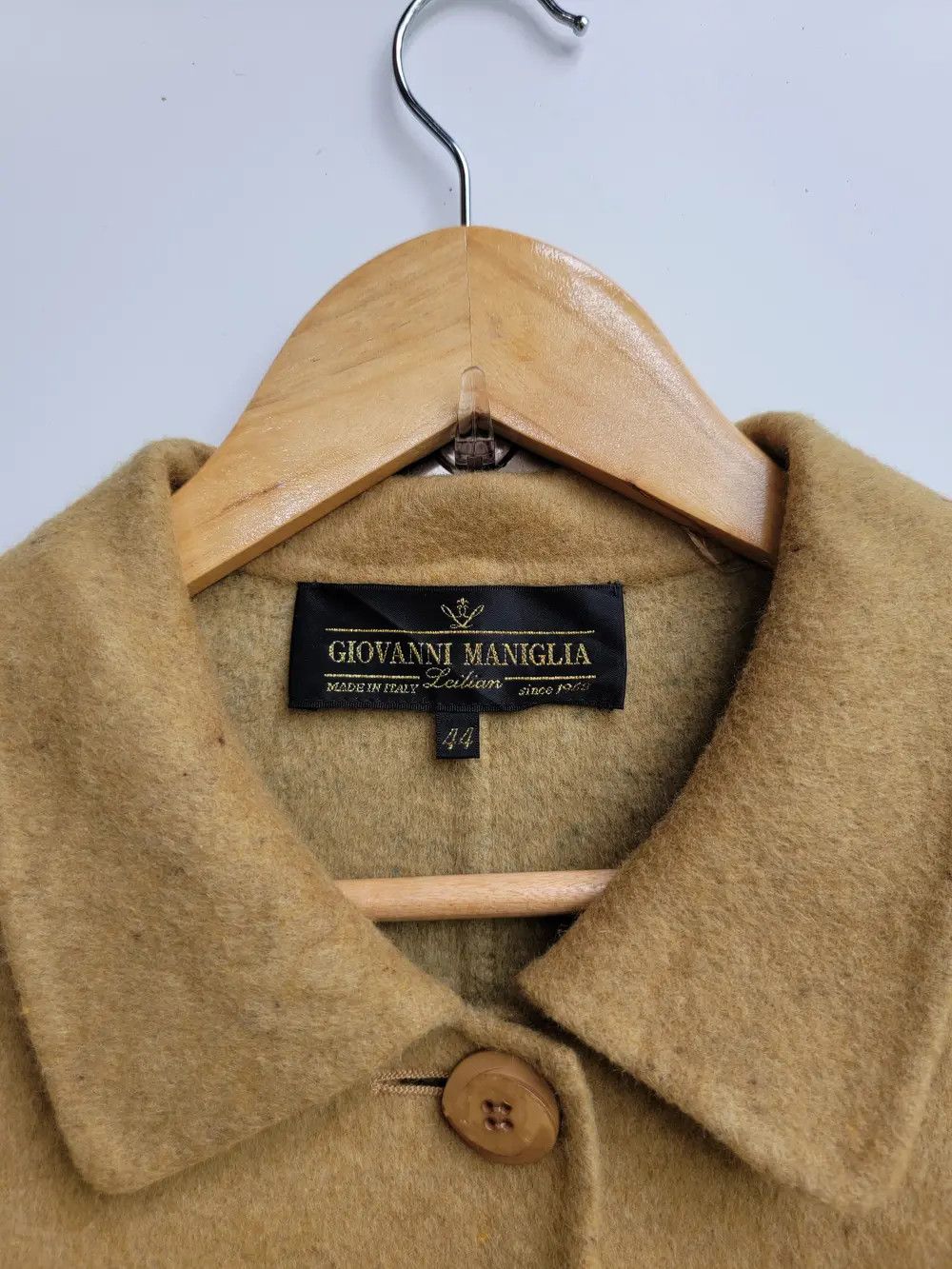 Other Giovanni Maniglia Wool Long Jacket Size L / US 10 / IT 46 - 10 Thumbnail