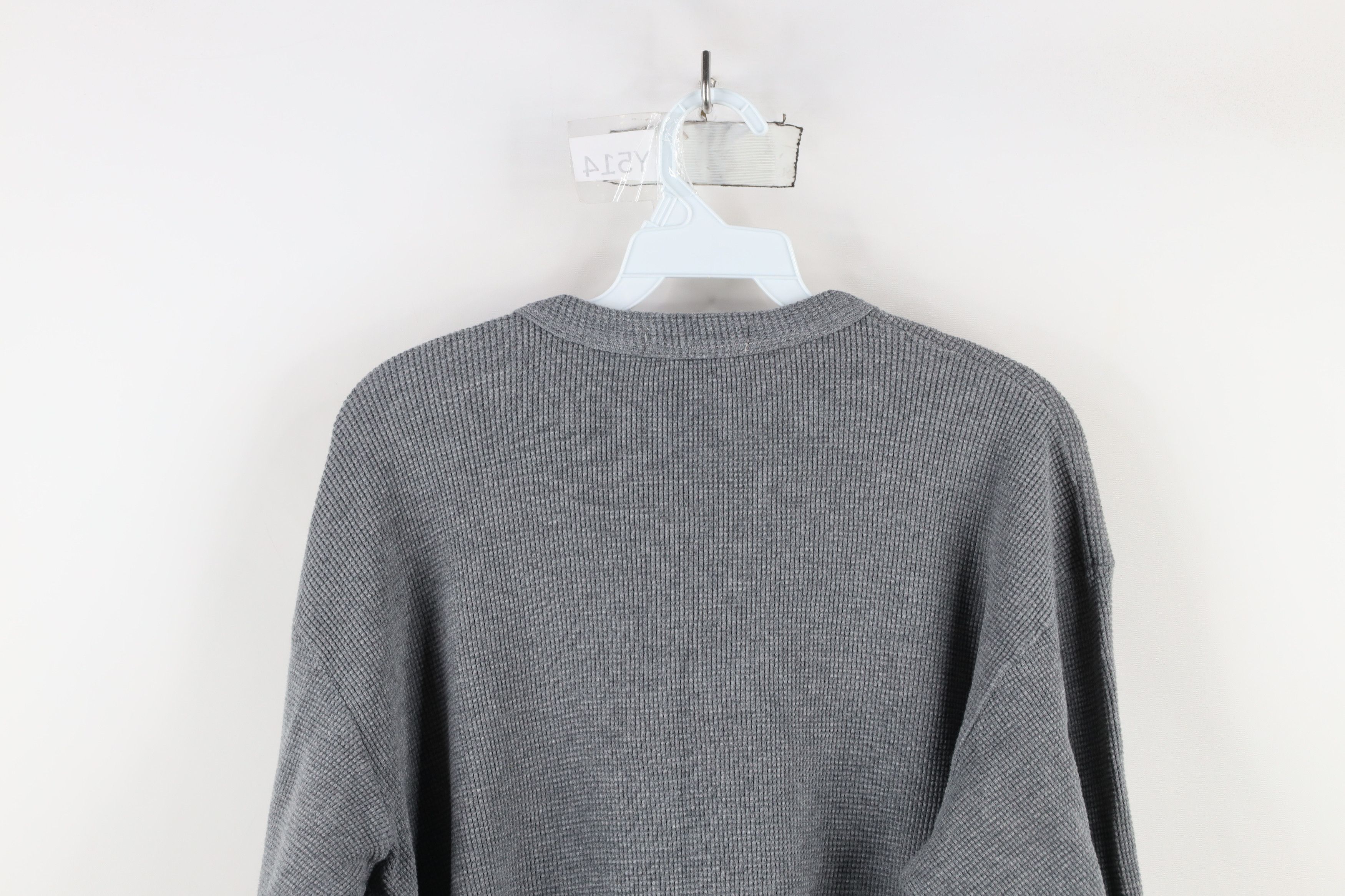 Vintage Vintage 90s Streetwear Knit Long Sleeve Henley T-Shirt Size US XL / EU 56 / 4 - 10 Thumbnail