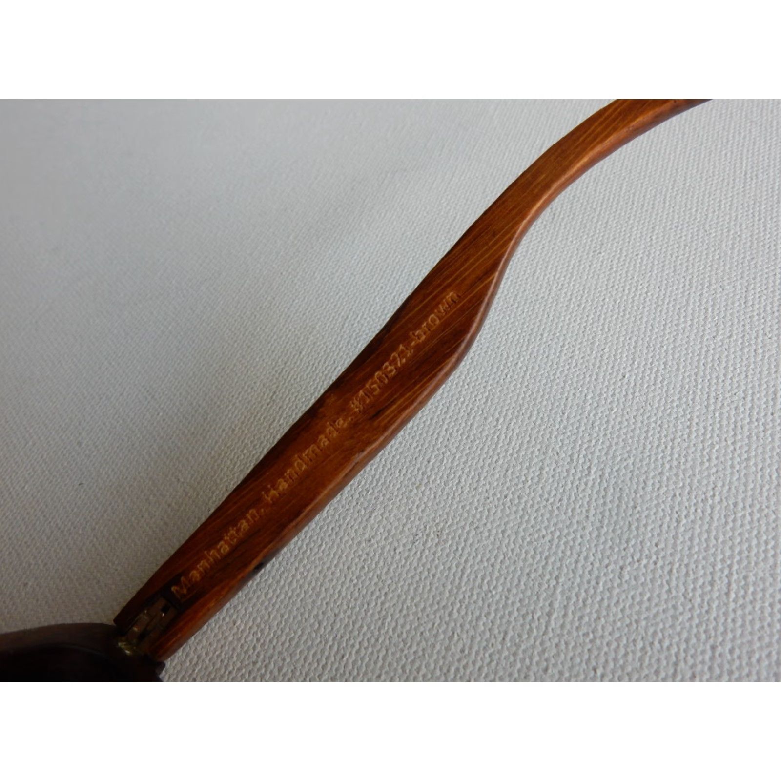 Vintage VINTAGE Cloudfield Sunglasses Unisex Adults Brown Wood Bamboo Size ONE SIZE - 5 Thumbnail