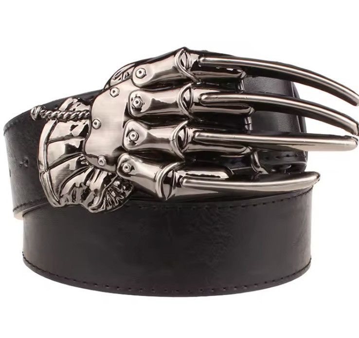 Japanese Brand 125 cm Skeleton Hand Pu Leather Belt Size ONE SIZE - 1 Thumbnail