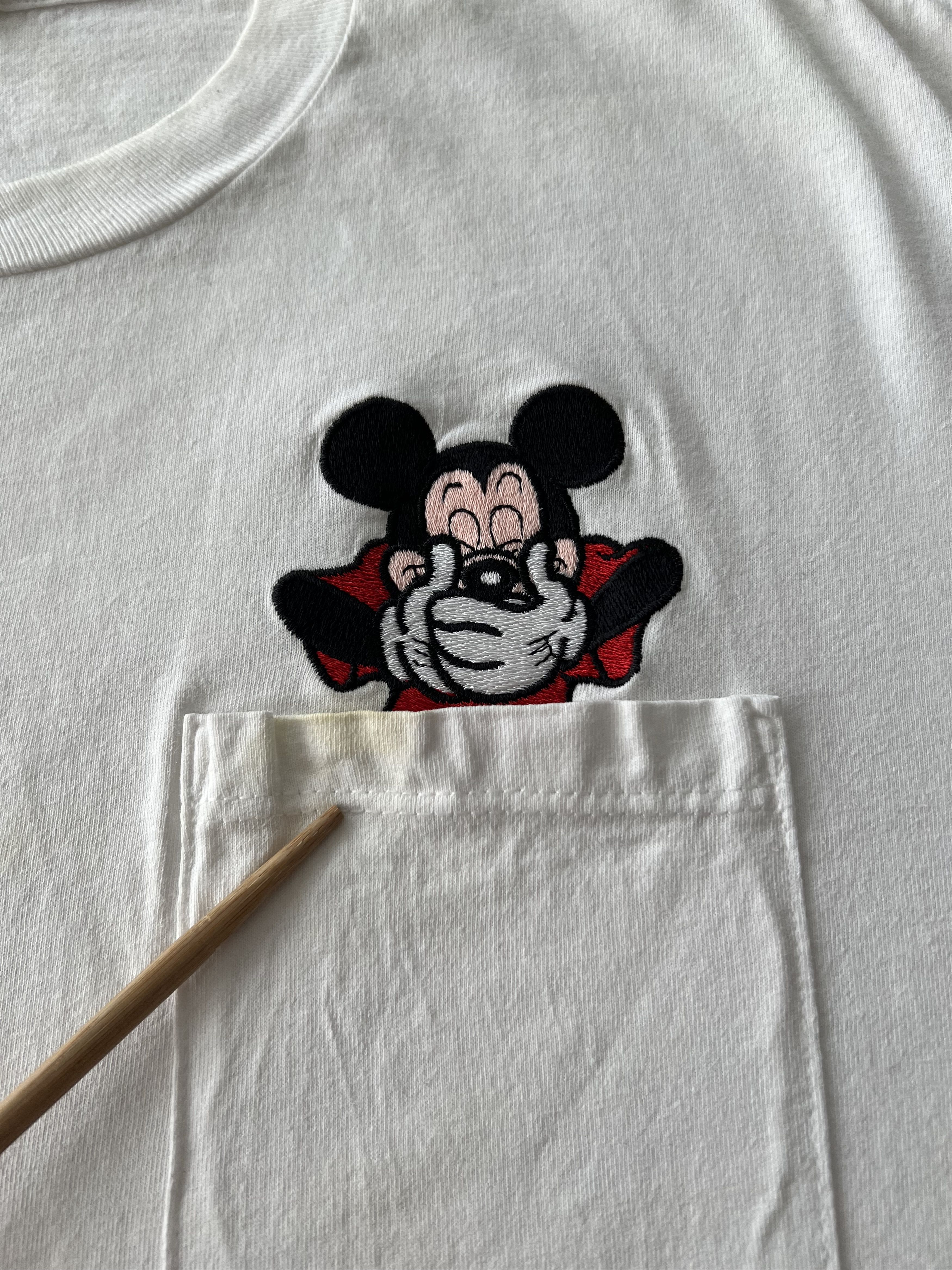 Disney Vintage 90s Disney Mickey Mouse Minnie Mouse Pocket T-shirt Size US XL / EU 56 / 4 - 4 Thumbnail