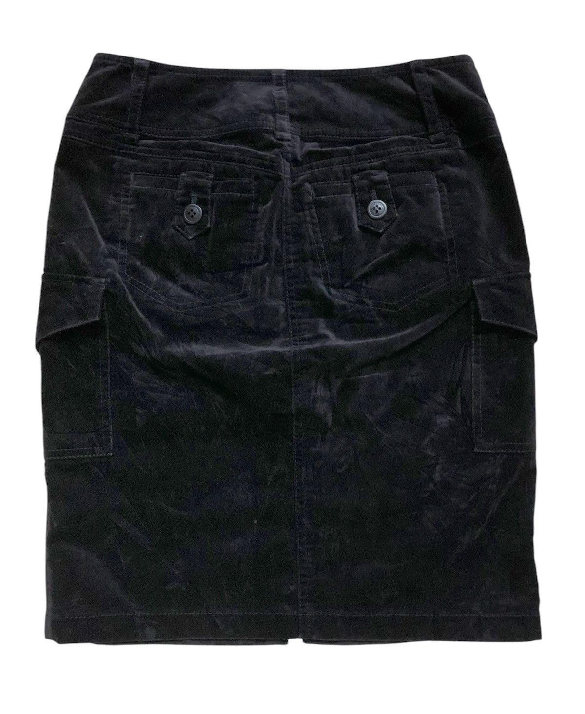 Burberry Burberry Blue Lebel Velvet Cargo Skirt Size 27" / US 4 / IT 40 - 4 Thumbnail