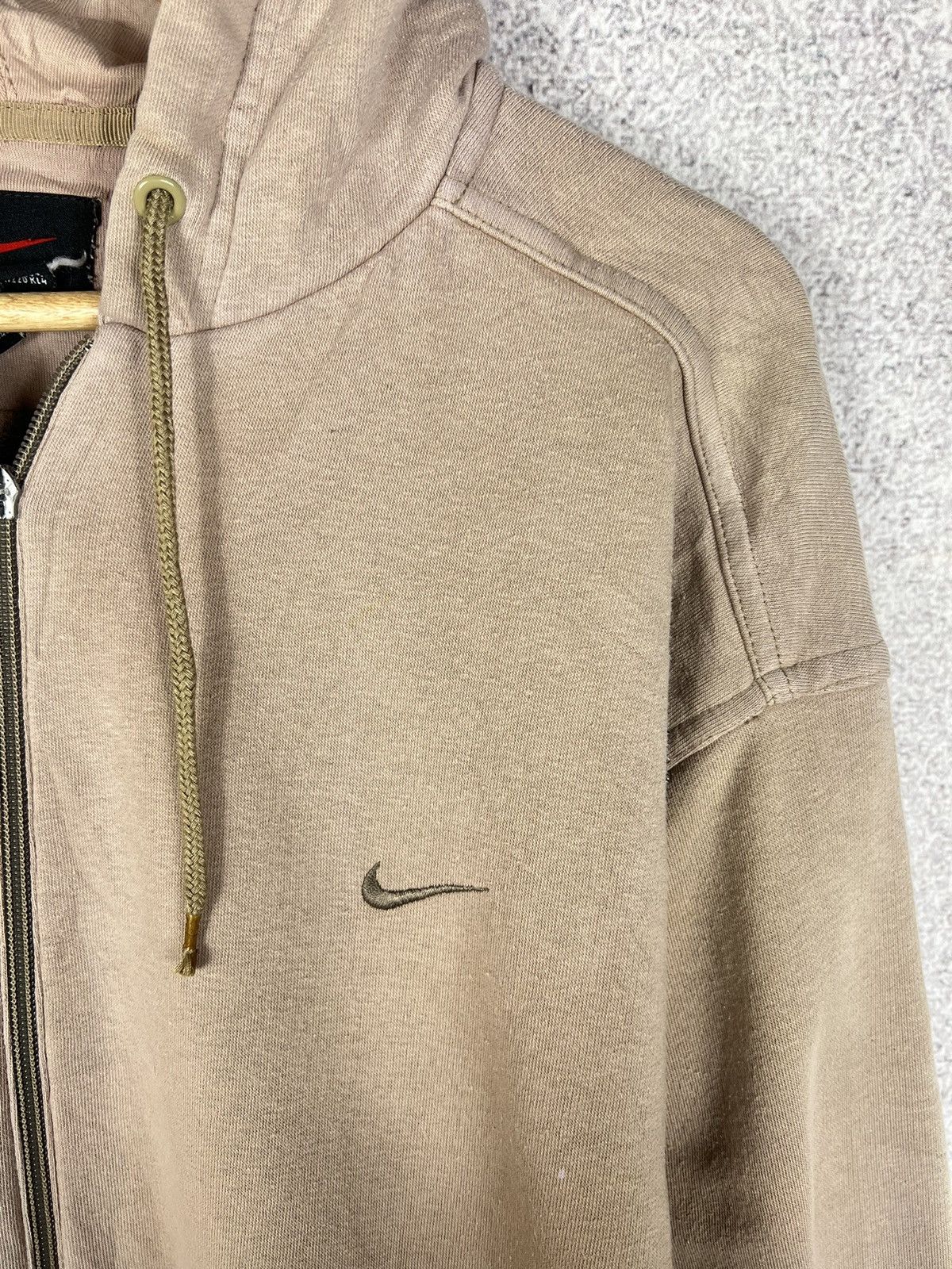 Nike Vintage Nike 90s Small Swoosh Logo Zip Hoodie Size US L / EU 52-54 / 3 - 3 Thumbnail