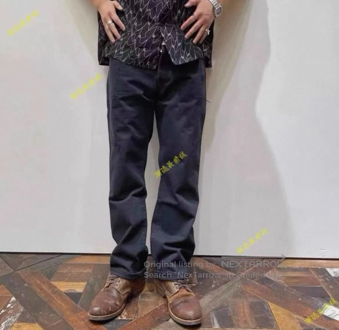 Visvim VISVIM Black Destroyed Denim Pants. Size US 34 / EU 50 - 6 Thumbnail
