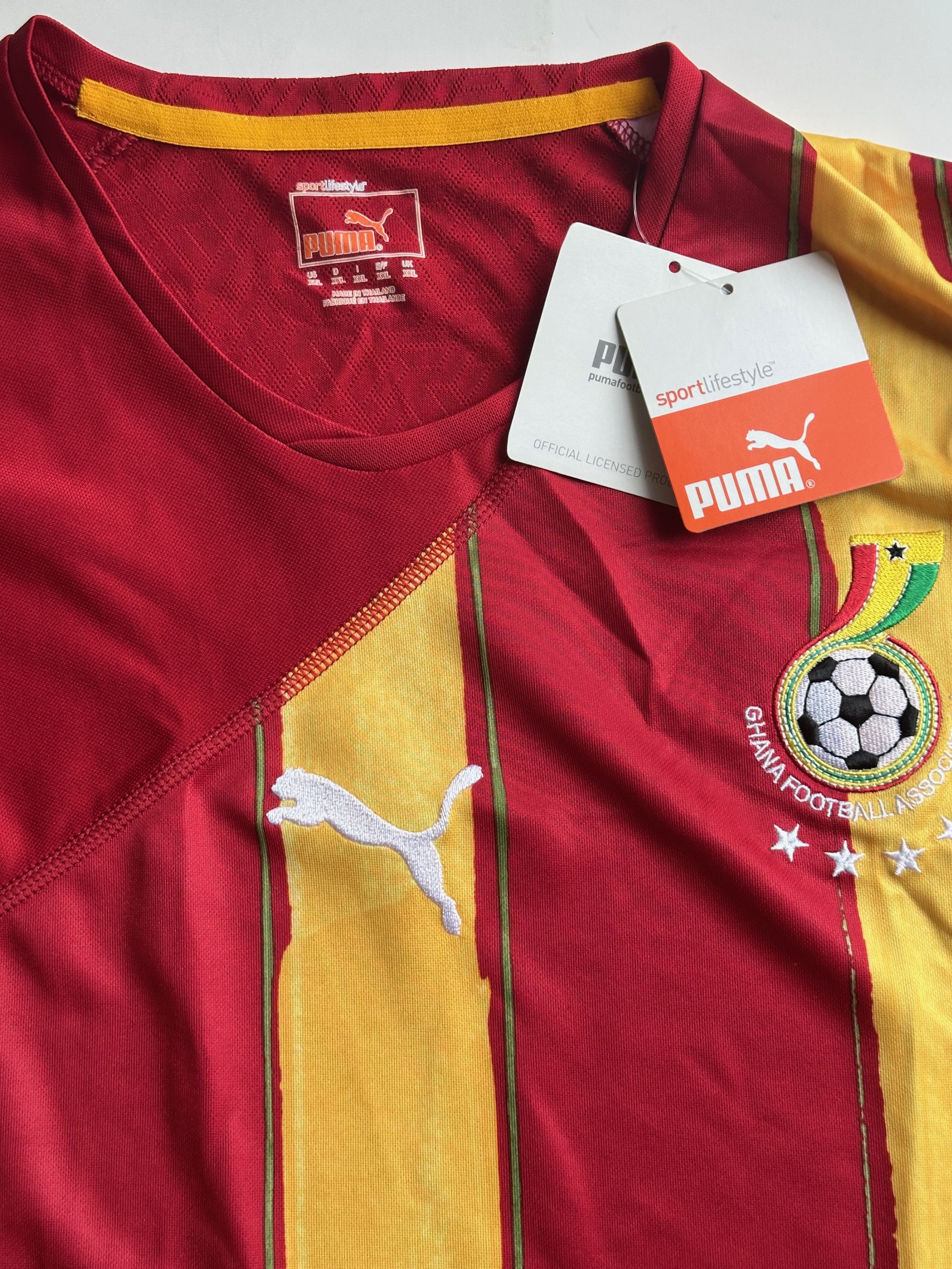 Puma Vintage Puma Ghana Jersey (2010/11) - Red/Gold - XXL (NWT) Size US XXL / EU 58 / 5 - 5 Thumbnail