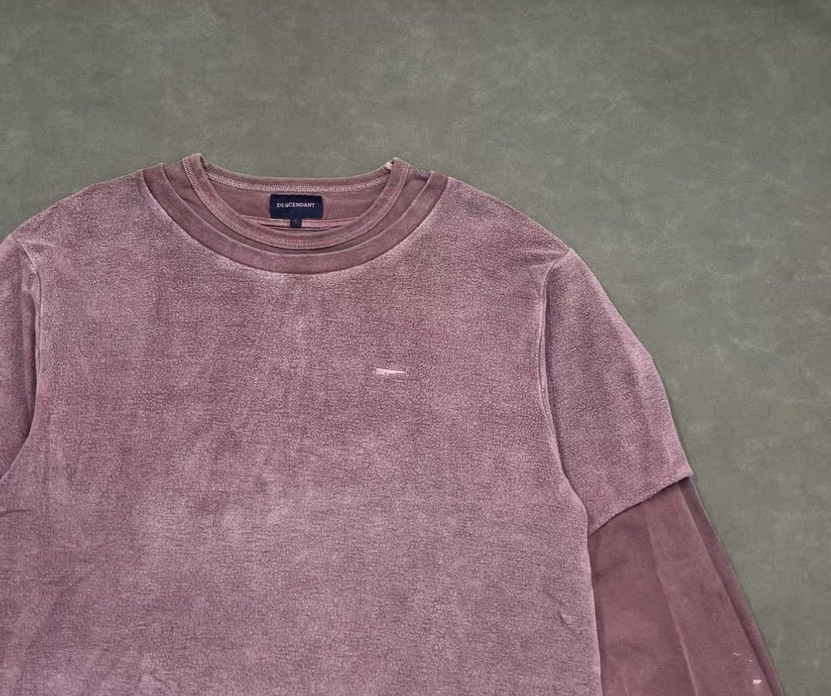 Descendant DESCENDANT DCDT Layered Look Washed Faded T-Shirt Hoodie J16 Size US XS / EU 42 / 0 - 3 Thumbnail