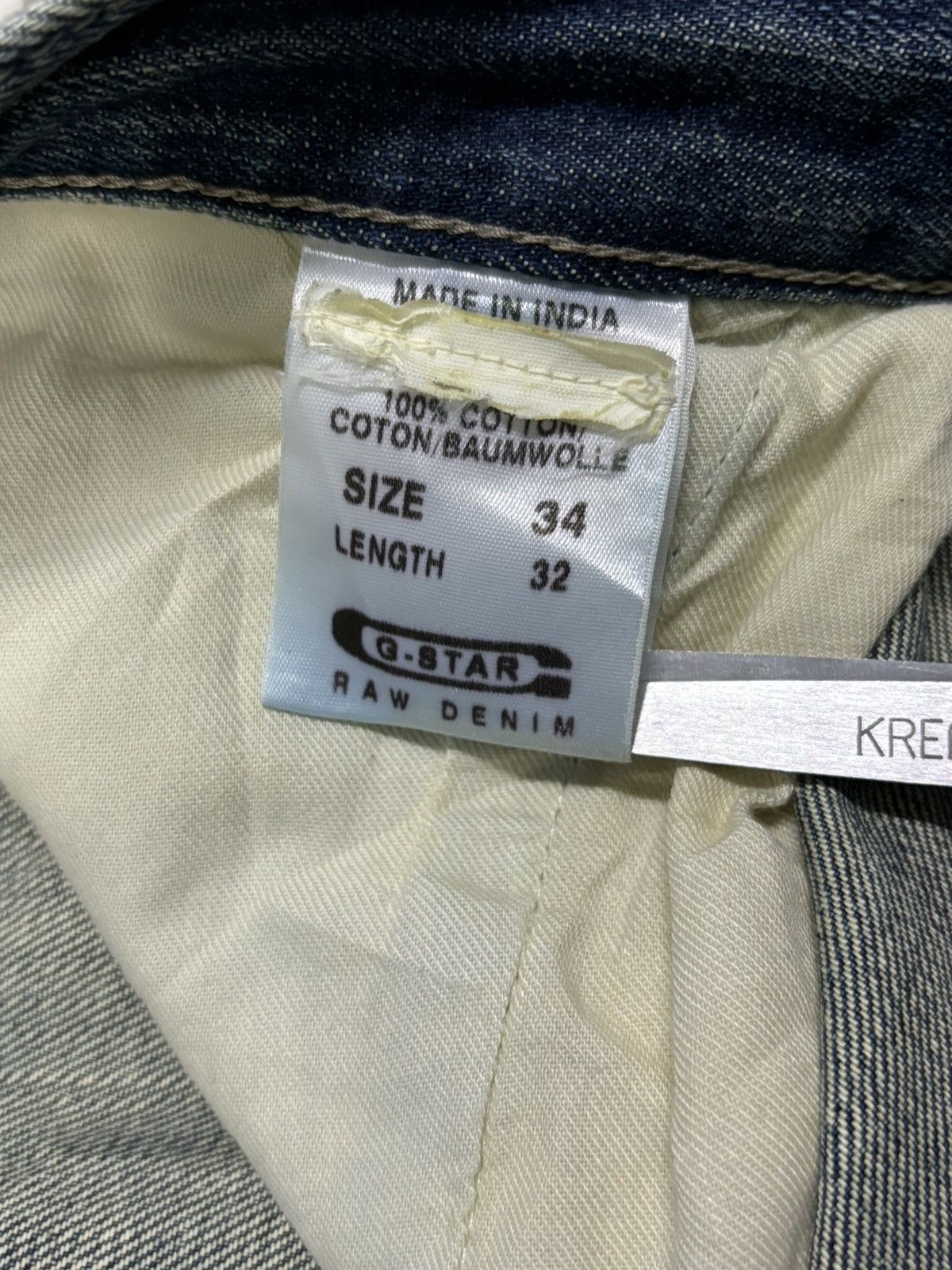 G-Star Vintage G-Star Raw Double Knee Style Mud Wash Baggy Jeans Size US 34 / EU 50 - 24 Thumbnail