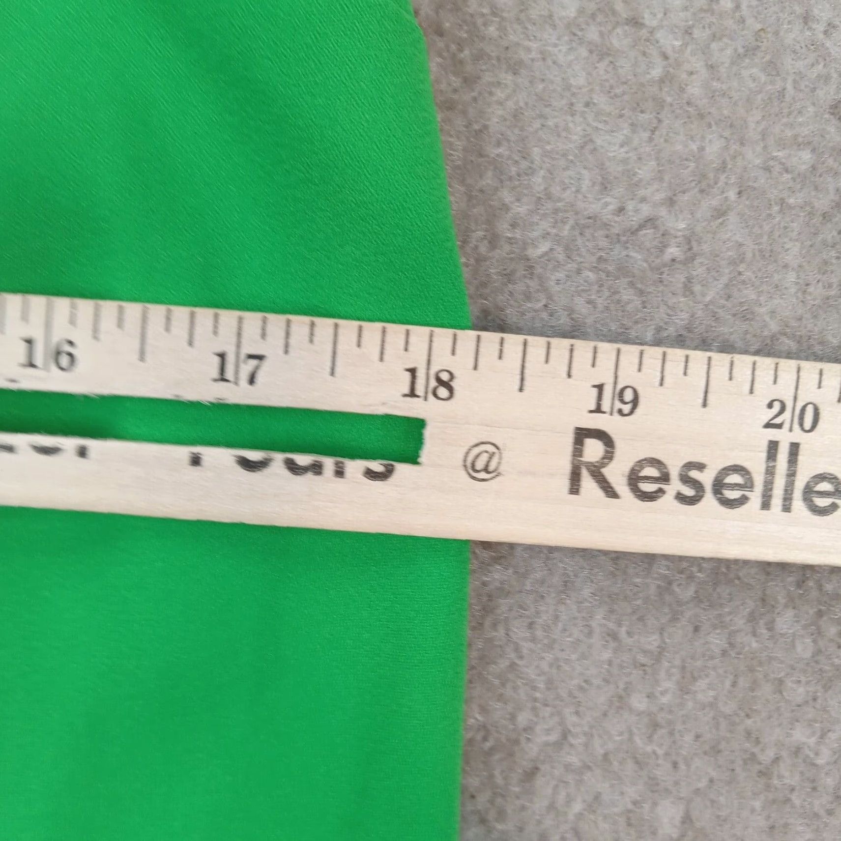J.Crew Womens Green Ruffle Top J Crew Size 4 XL Short Sleeve Zipper Casual Business Shirt Size S / US 4 / IT 40 - 4 Thumbnail
