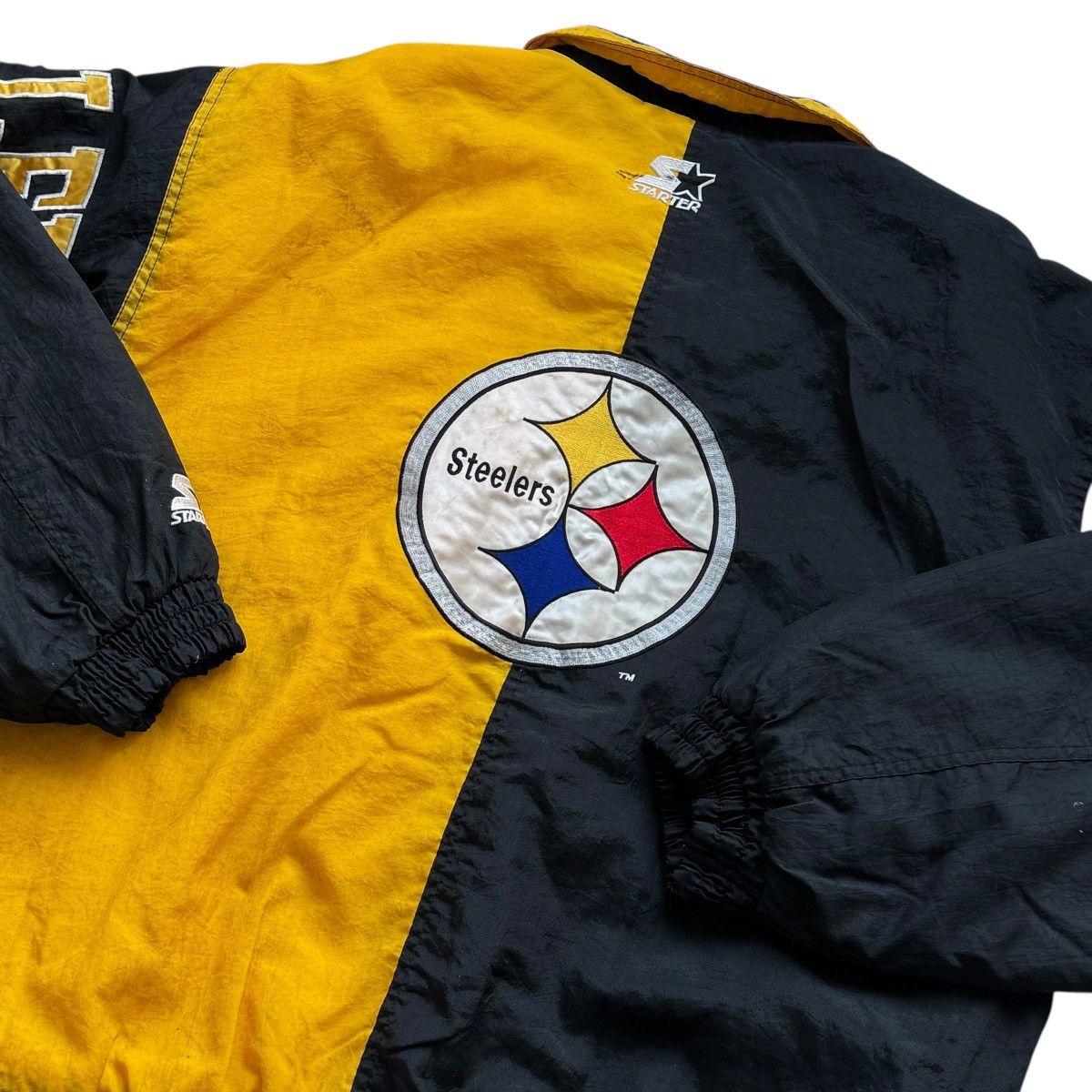 Logo 7 vintage Starter Pro Line Pittsburgh Steelers coat Size US XL / EU 56 / 4 - 4 Thumbnail
