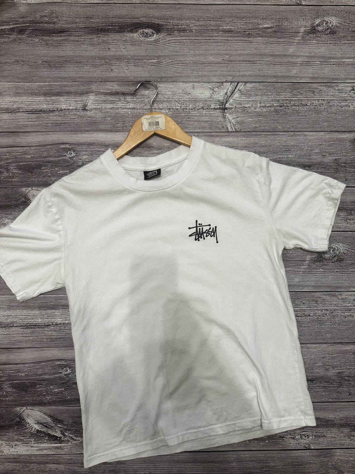 Stussy Stüssy White T-Shirt Big Back Logo Size US S / EU 44-46 / 1 - 4 Thumbnail