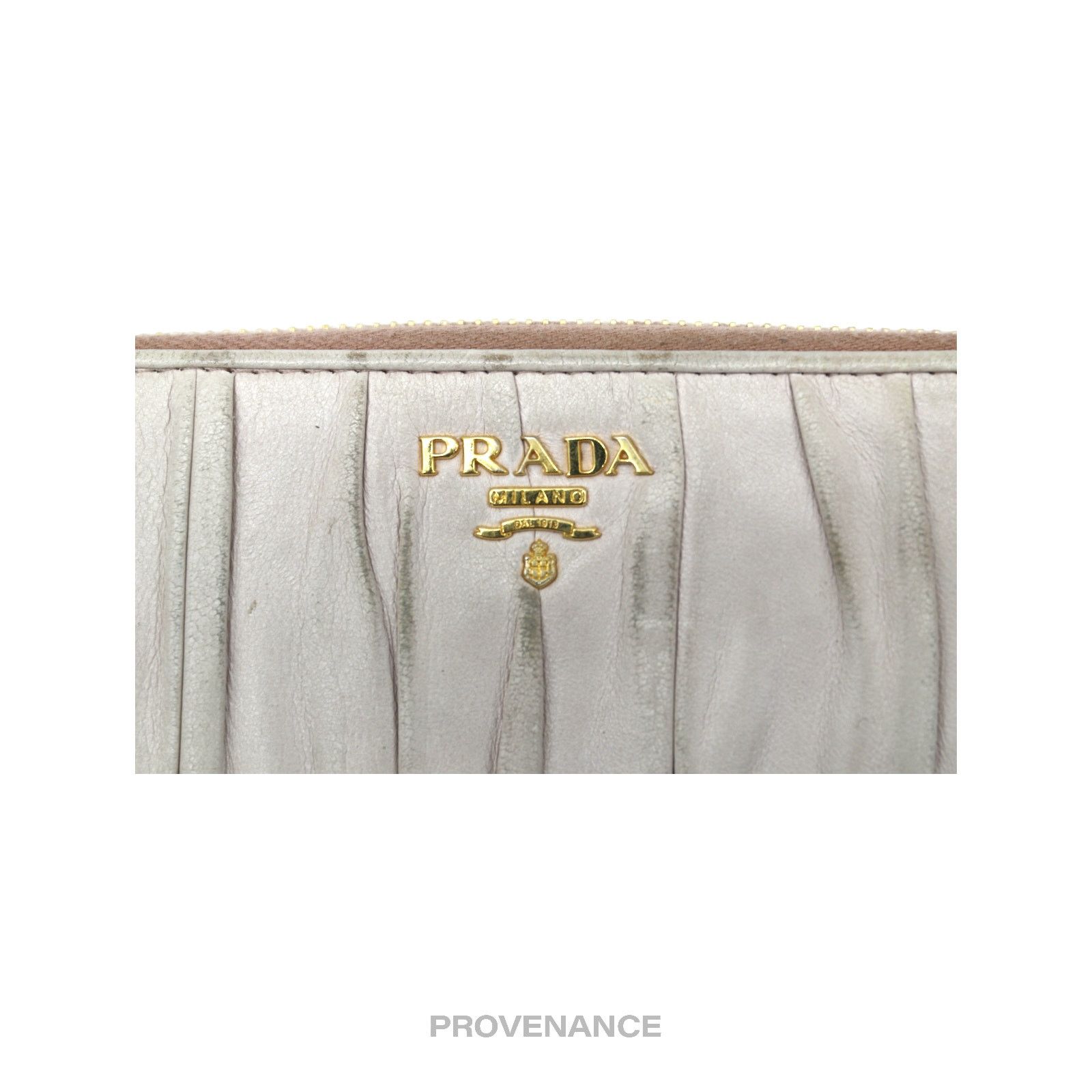 Prada 🔴 Prada Zip Long Wallet - Blush Nappa Gaufre Leather Size ONE SIZE - 6 Thumbnail