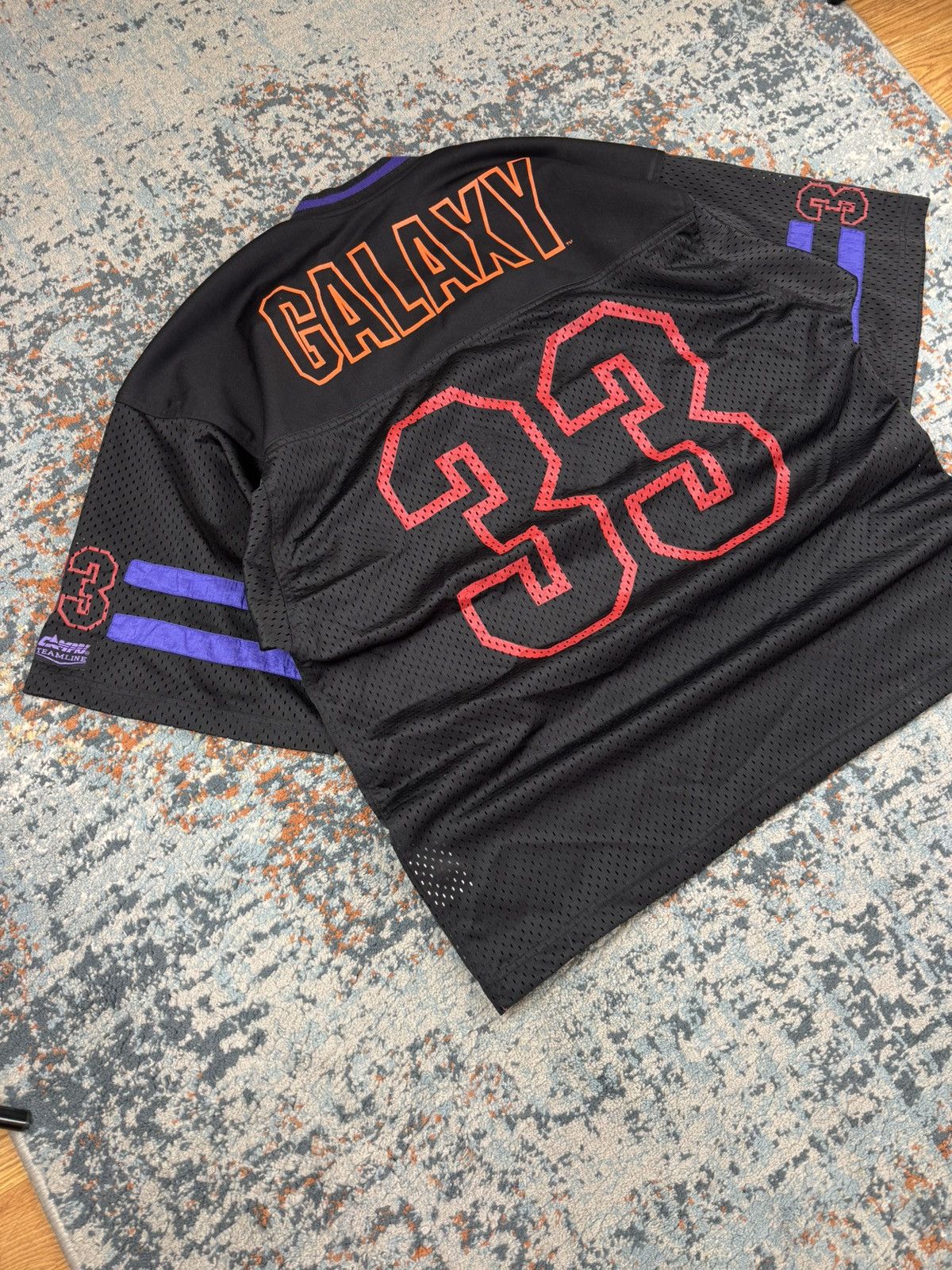 NFL × Vintage Vintage 1991 Frankfurt Galaxy American football jersey 90s Size US XL / EU 56 / 4 - 4 Thumbnail