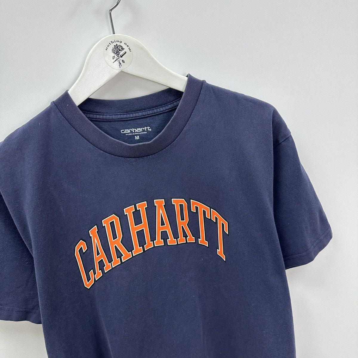 Carhartt Vintage 00s Carhartt WIP big logo washed tee Knowledge y2k Size US M / EU 48-50 / 2 - 4 Thumbnail