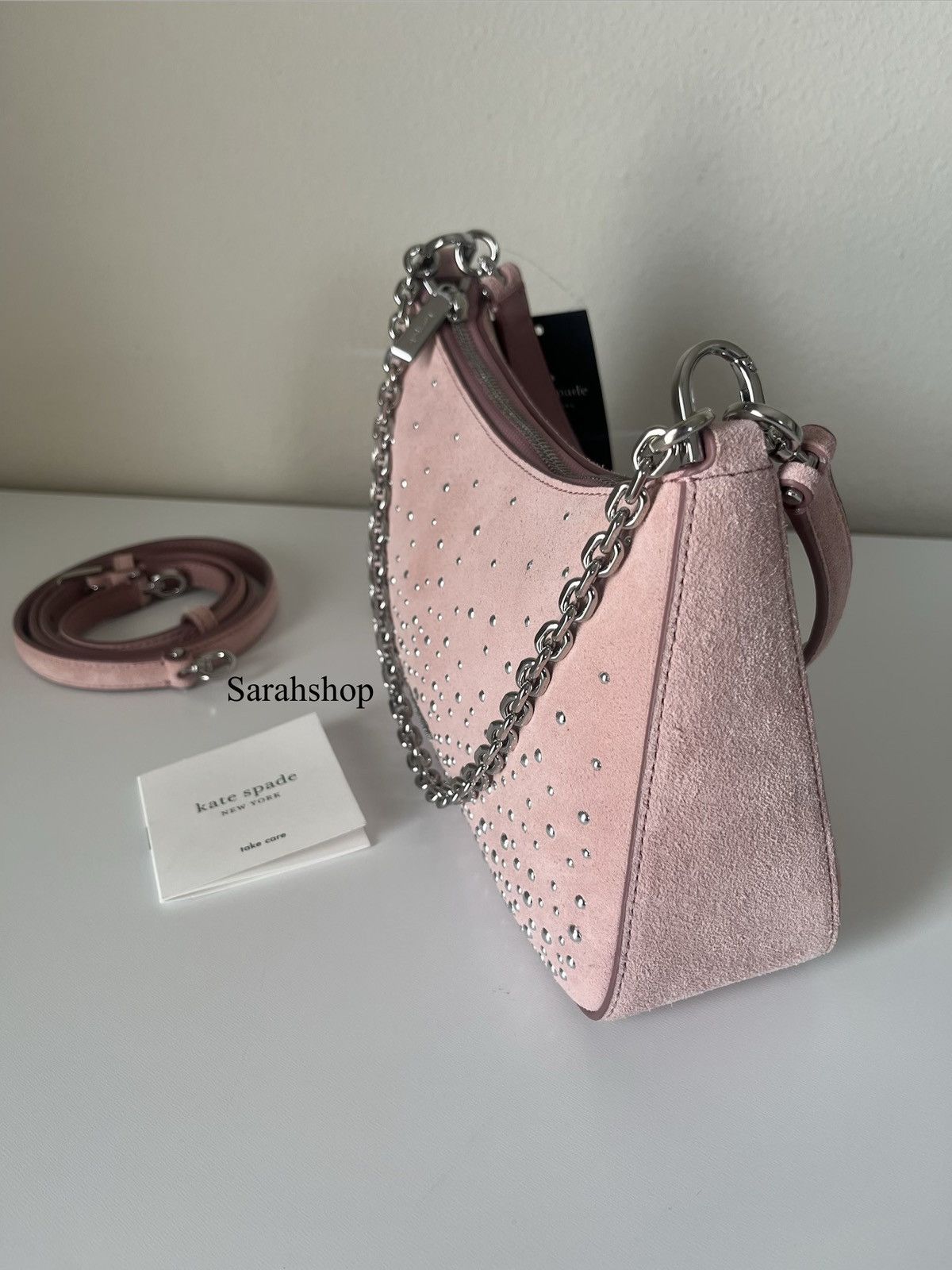 Kate Spade Kate Spade Margot Studded Suede Shoulder Bag Size ONE SIZE - 4 Thumbnail