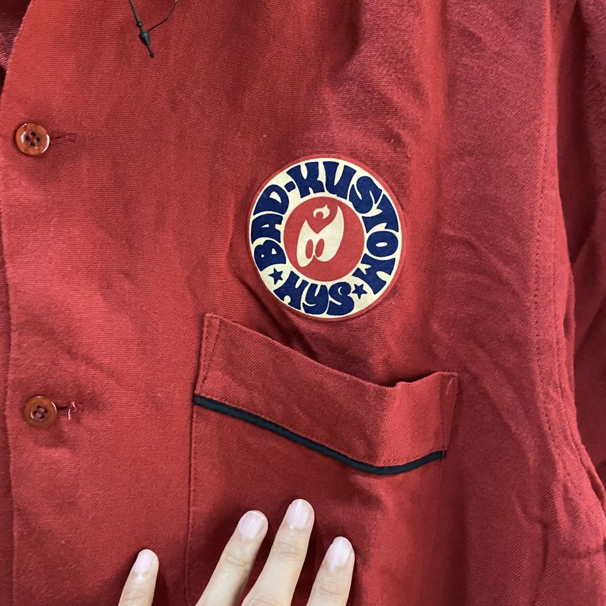 Hysteric Glamour Hysteric Glamour Super Hys Rayon Red Shirt Size US L / EU 52-54 / 3 - 8 Thumbnail