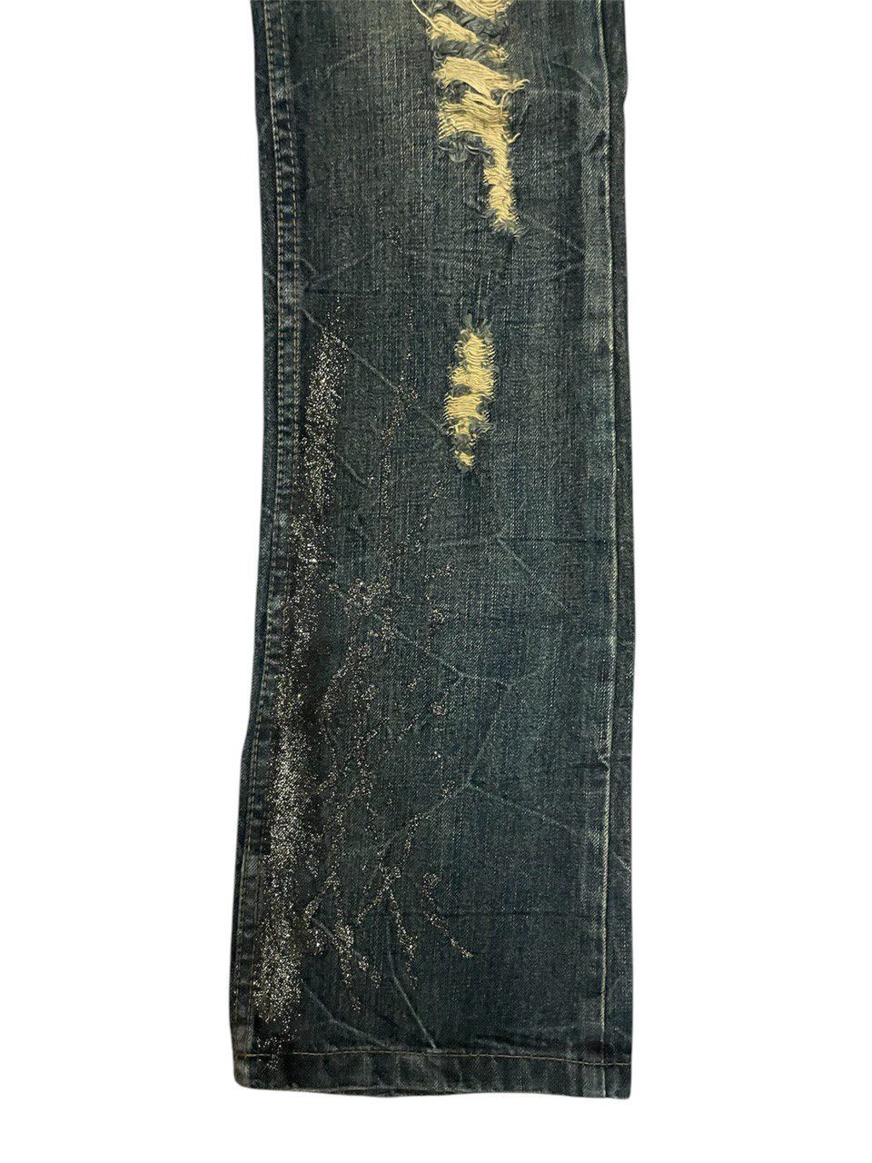 Hysteric Glamour × If Six Was Nine × Tornado Mart Glad News Y2K Rusty Trash Jean Size 30" / US 8 / IT 44 - 5 Thumbnail