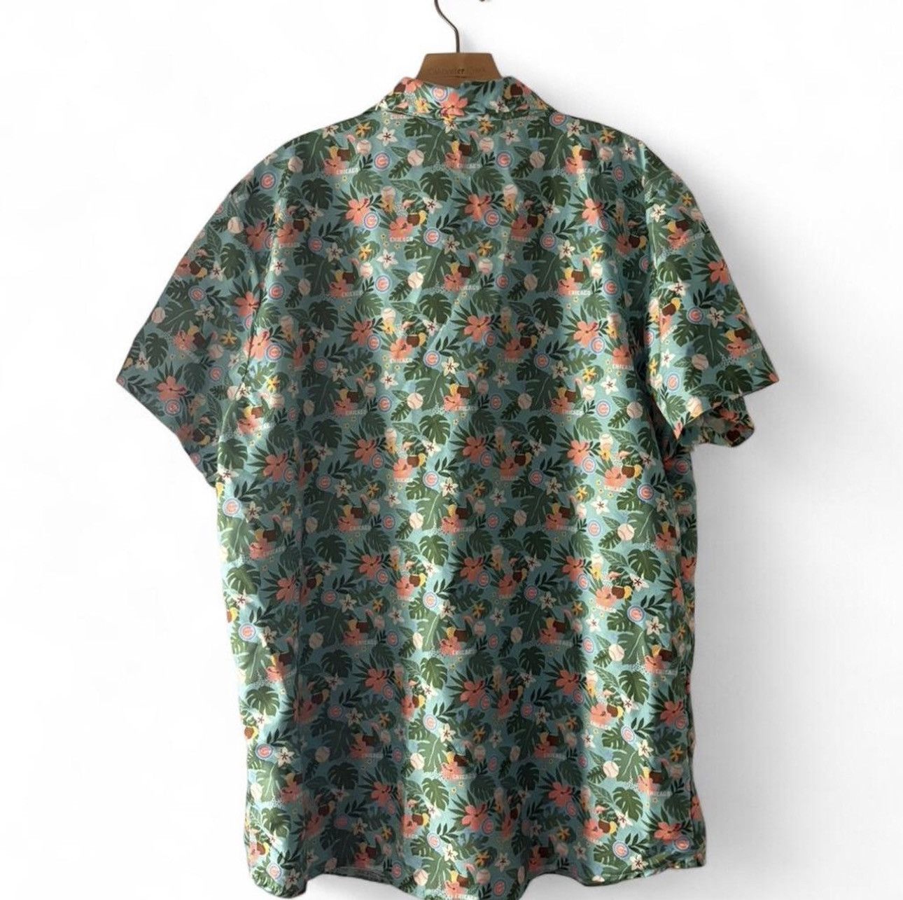 Other BDA Sports X Jim Beam Chicago Cubs Floral Hawaiian Shirt Size US XL / EU 56 / 4 - 8 Thumbnail