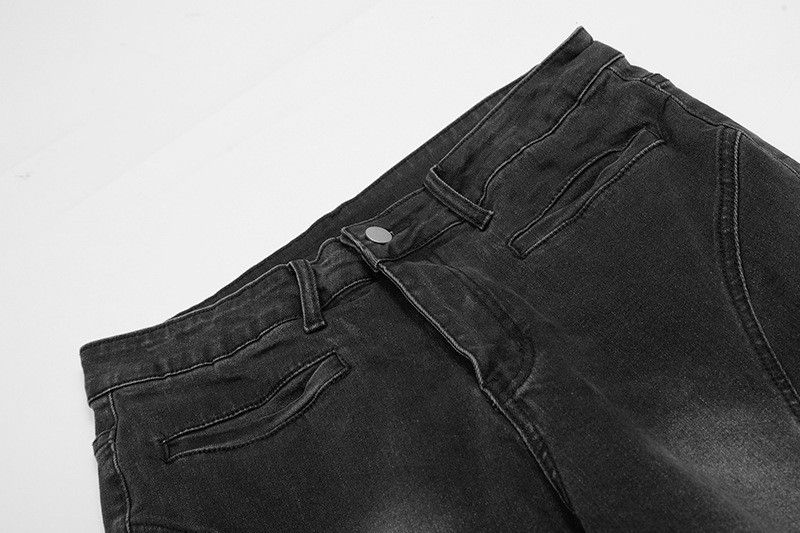 Vintage American high-street patchwork low-rise flared jeans Size US 32 / EU 48 - 3 Thumbnail