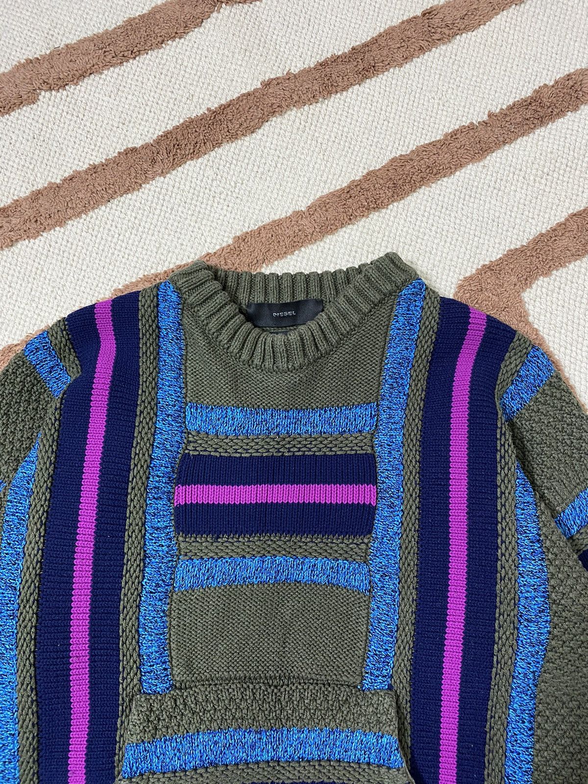 Diesel VINTAGE DIESEL COOGI STYLE KNITTED SWEATER Size S / US 4 / IT 40 - 3 Thumbnail