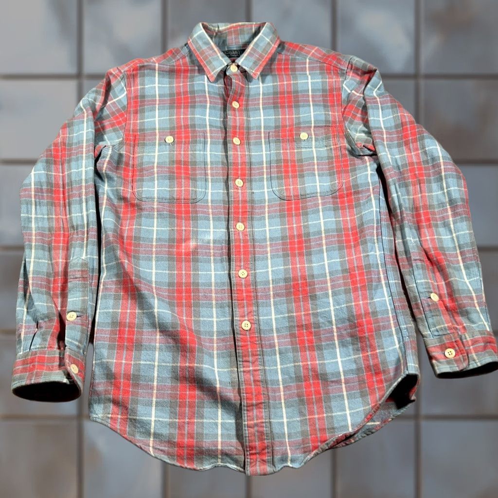 Polo Ralph Lauren Polo Ralph Lauren Shirt Men Small Plaid Flannel Lightweight Work Double Pocket Shirt Size US S / EU 44-46 / 1 - 1 Thumbnail
