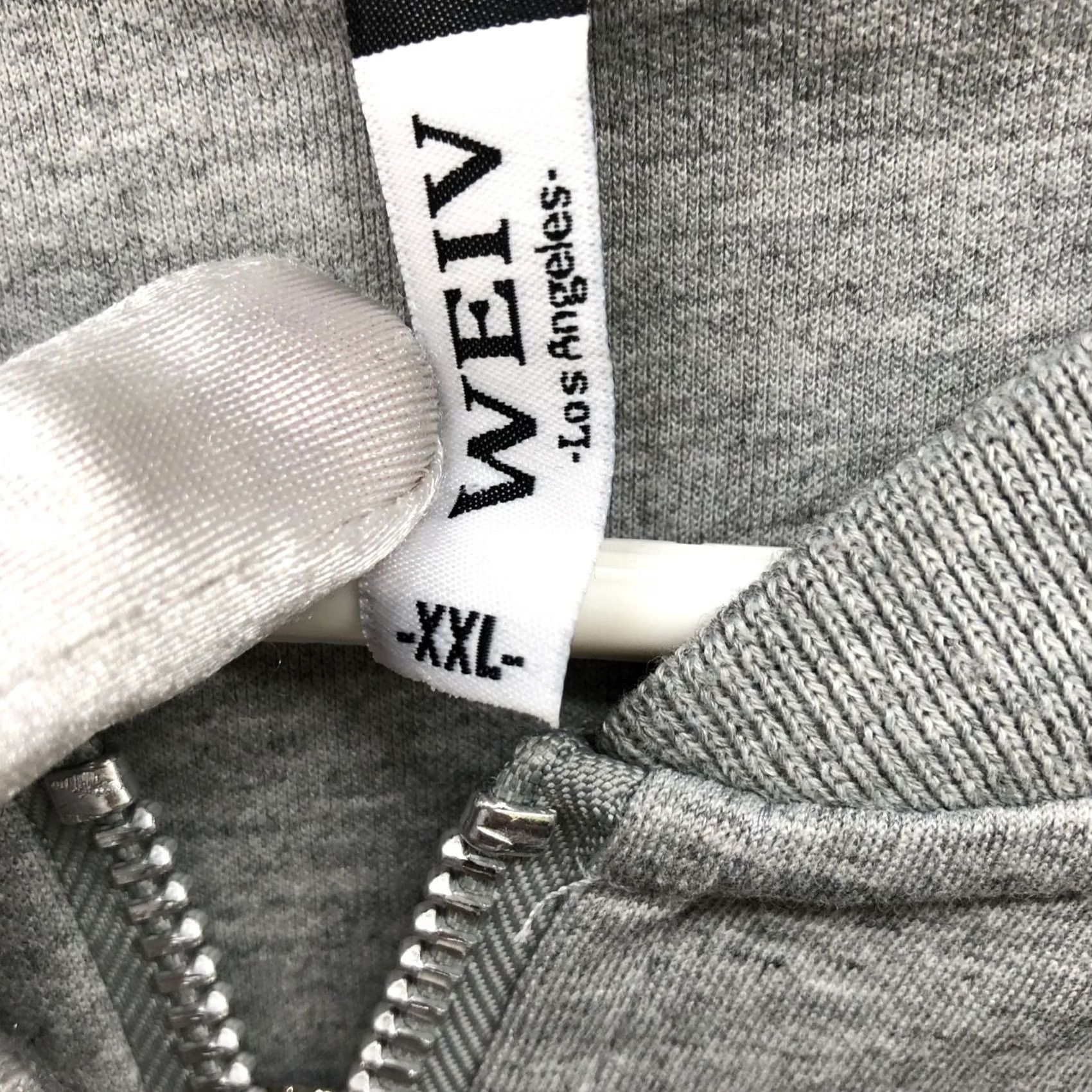 Vintage VINTAGE Weiv LA Zip Utility Sweatshirt Mens XL Bomber Band Collar Chore Work Cotton Gray Size US XL / EU 56 / 4 - 6 Thumbnail
